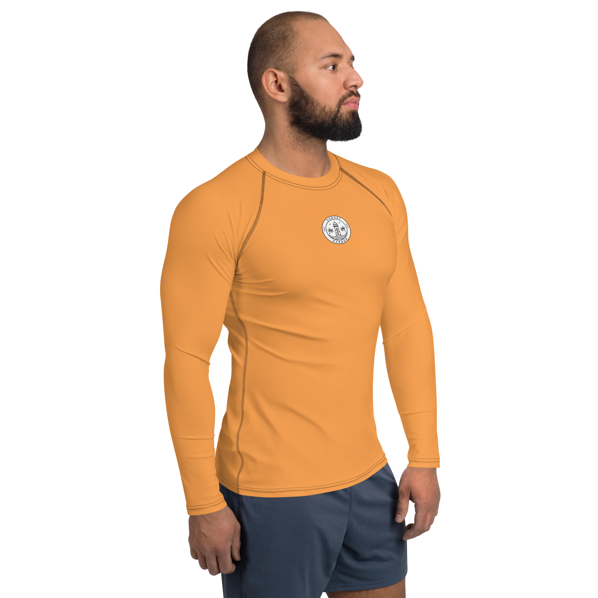 Men's Rash Guard - Coastal Orange