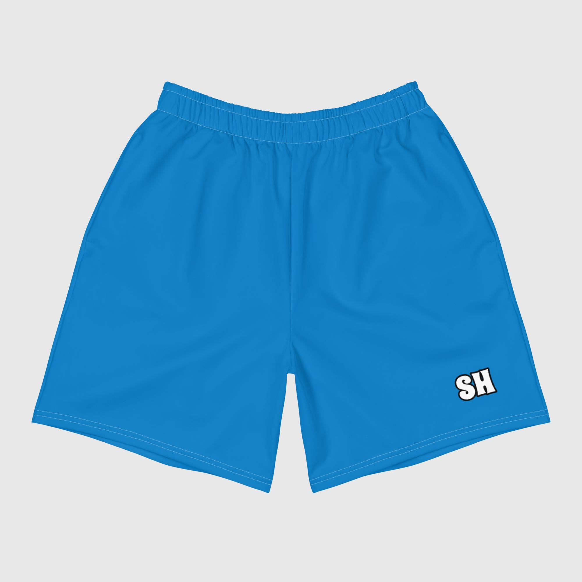 Shorts deportivos reciclados para hombre - Azul