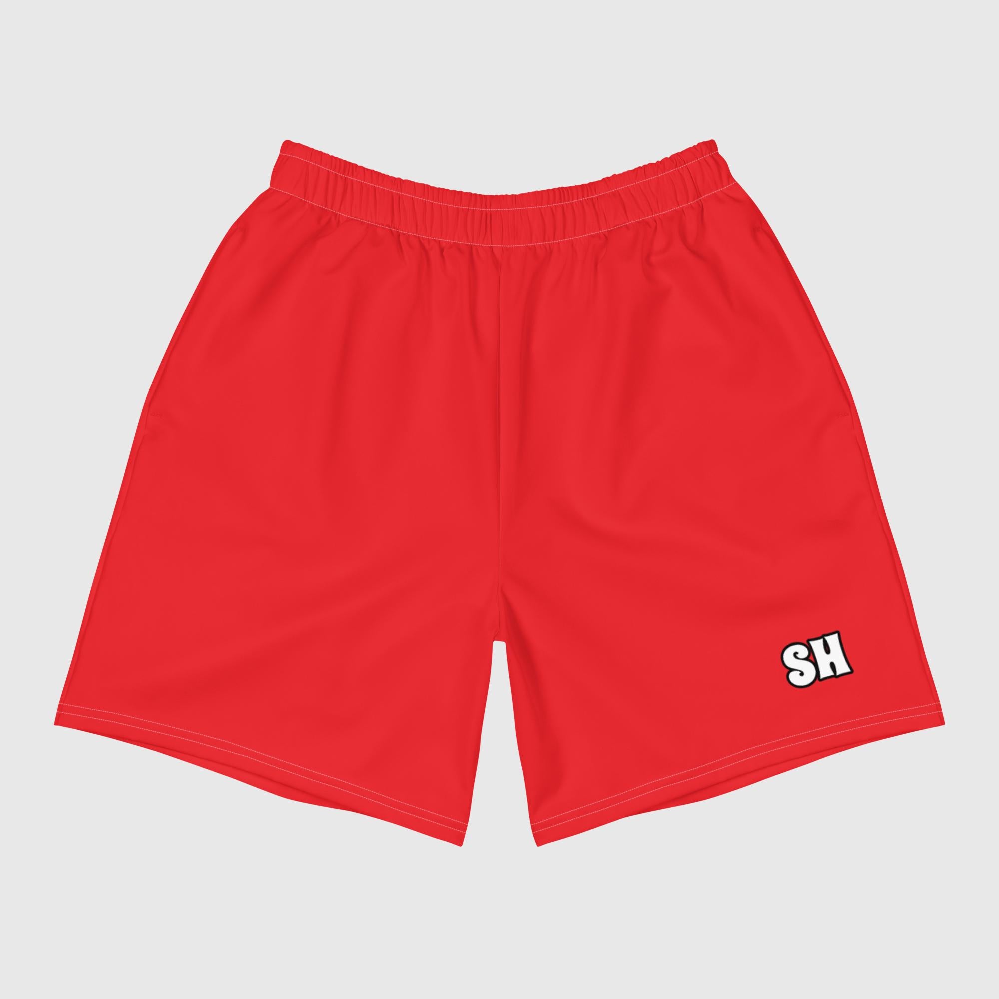 Shorts deportivos reciclados para hombre - Rojo