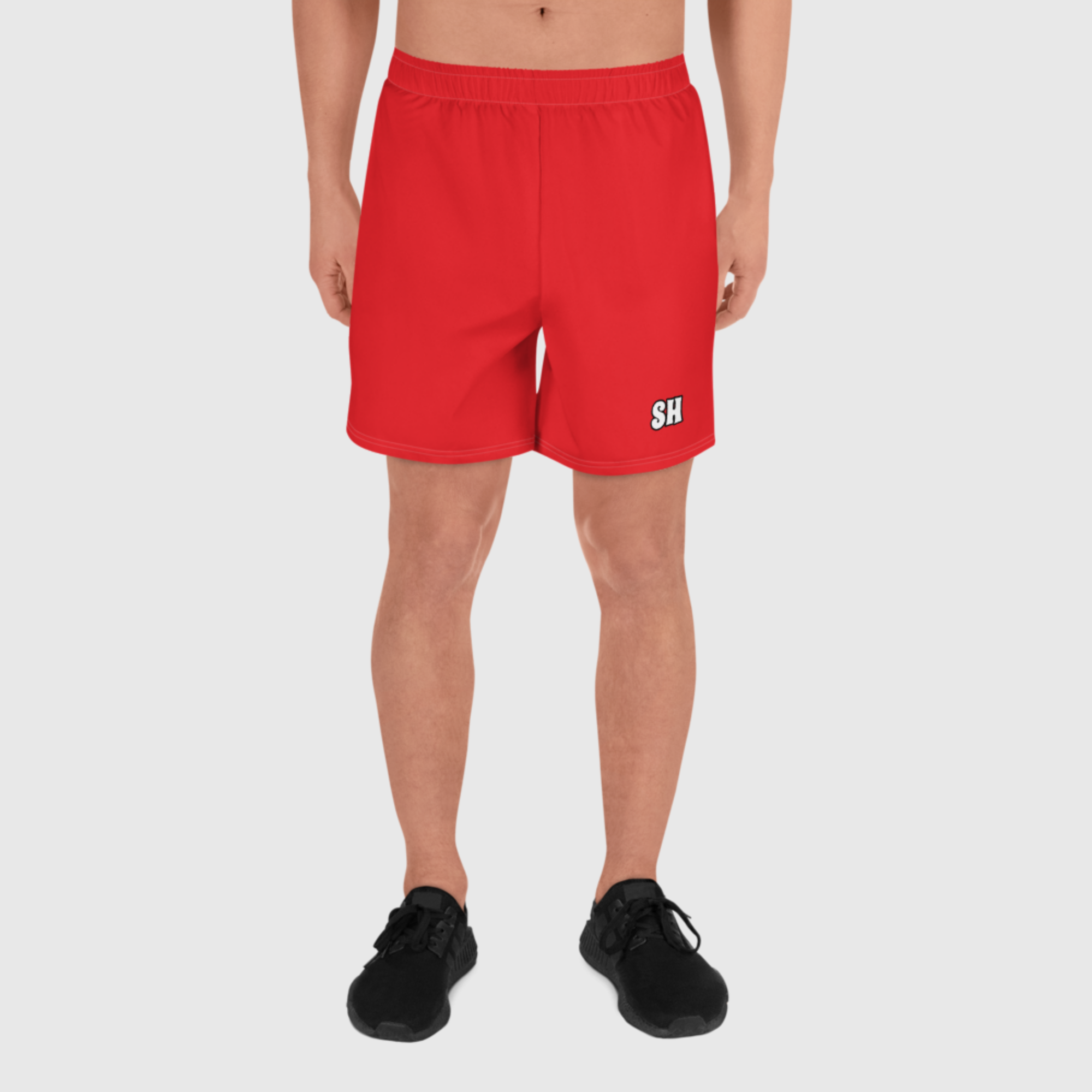 Shorts deportivos reciclados para hombre - Rojo