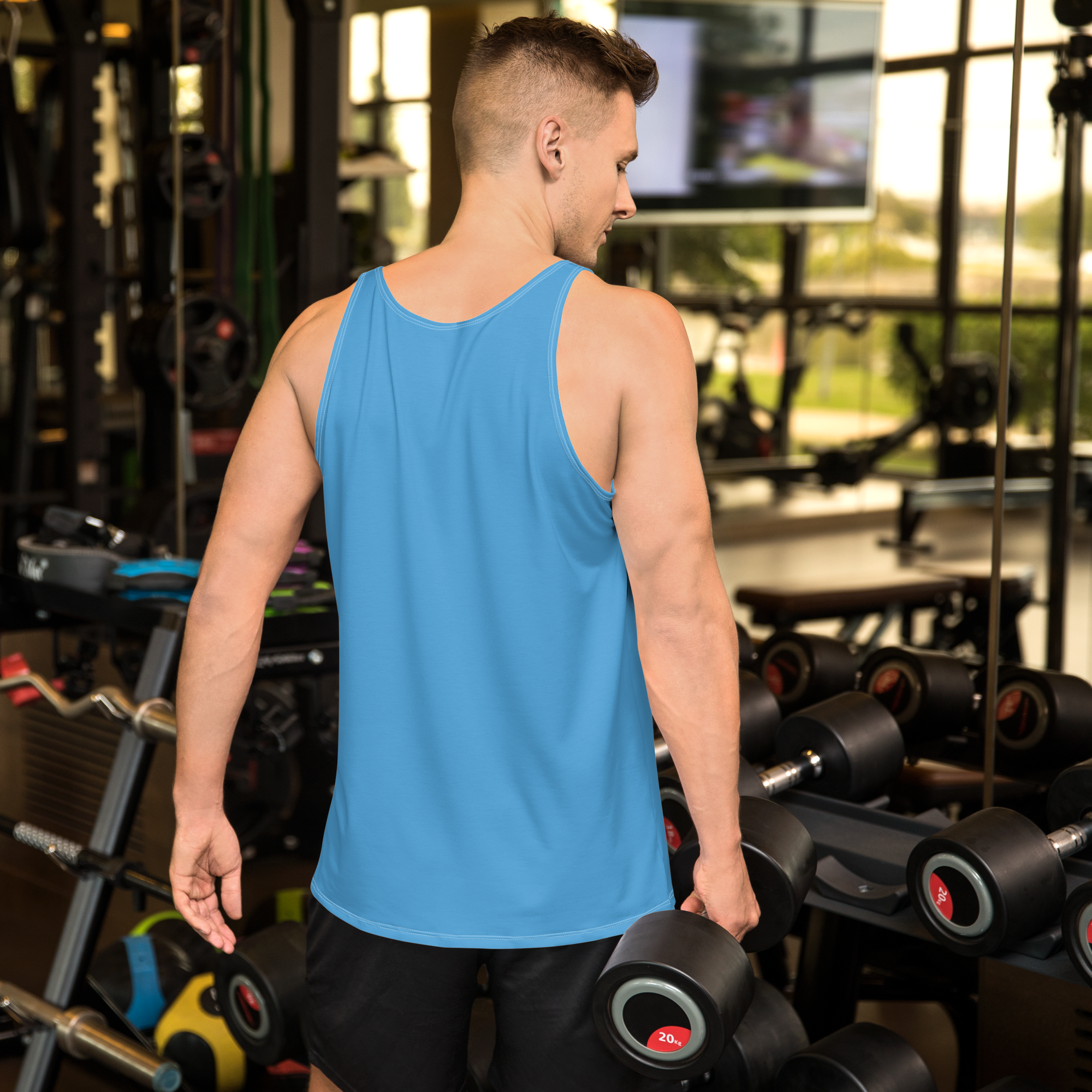 Mens Tank Top - Ocean Blue