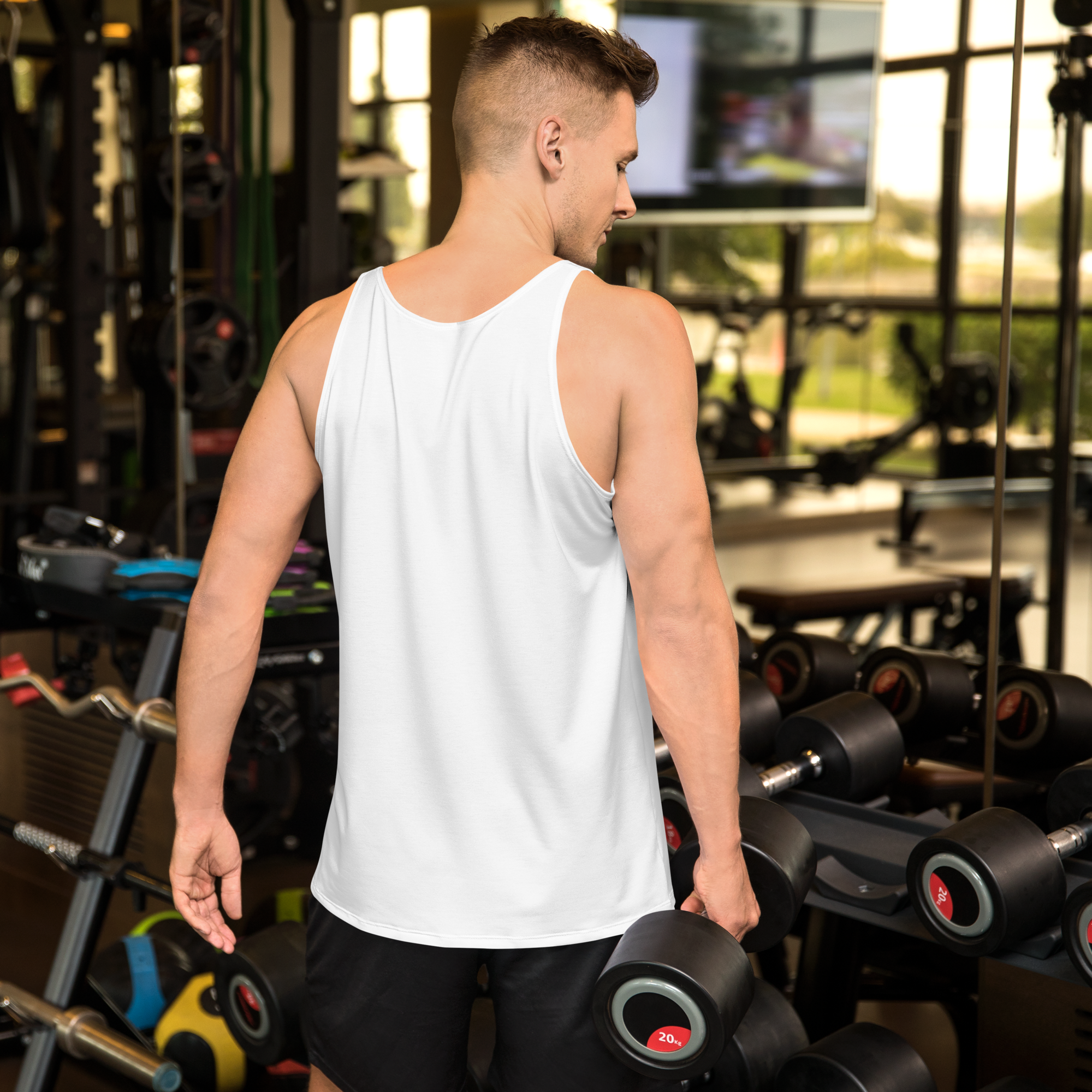 Mens Tank Top - Seashell White