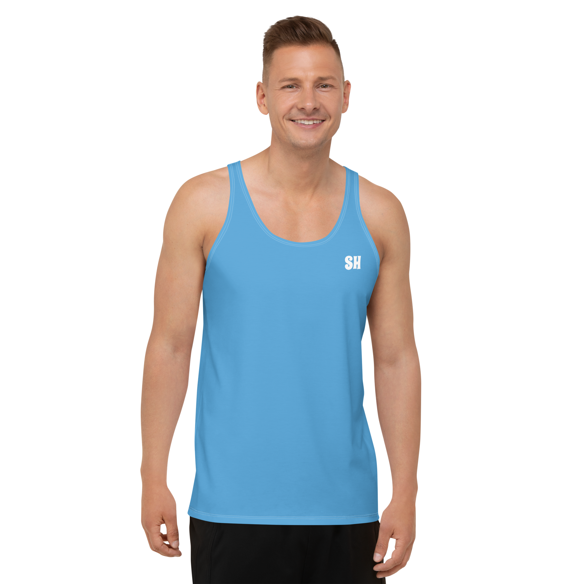 Mens Tank Top - Ocean Blue