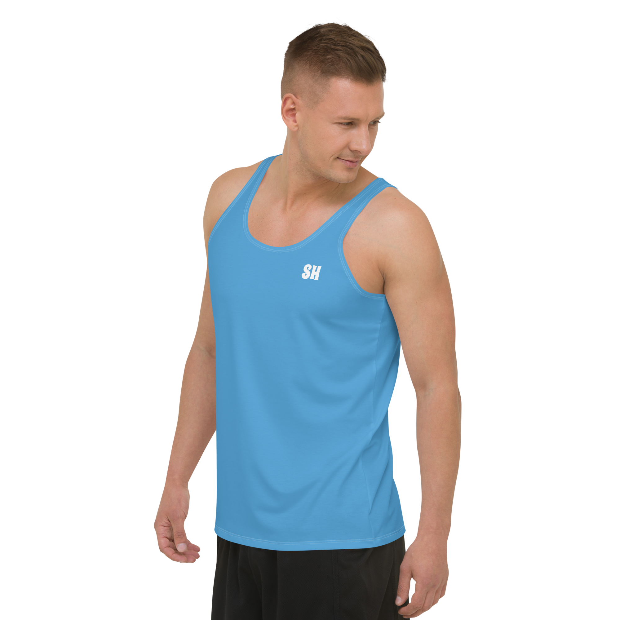 Mens Tank Top - Ocean Blue