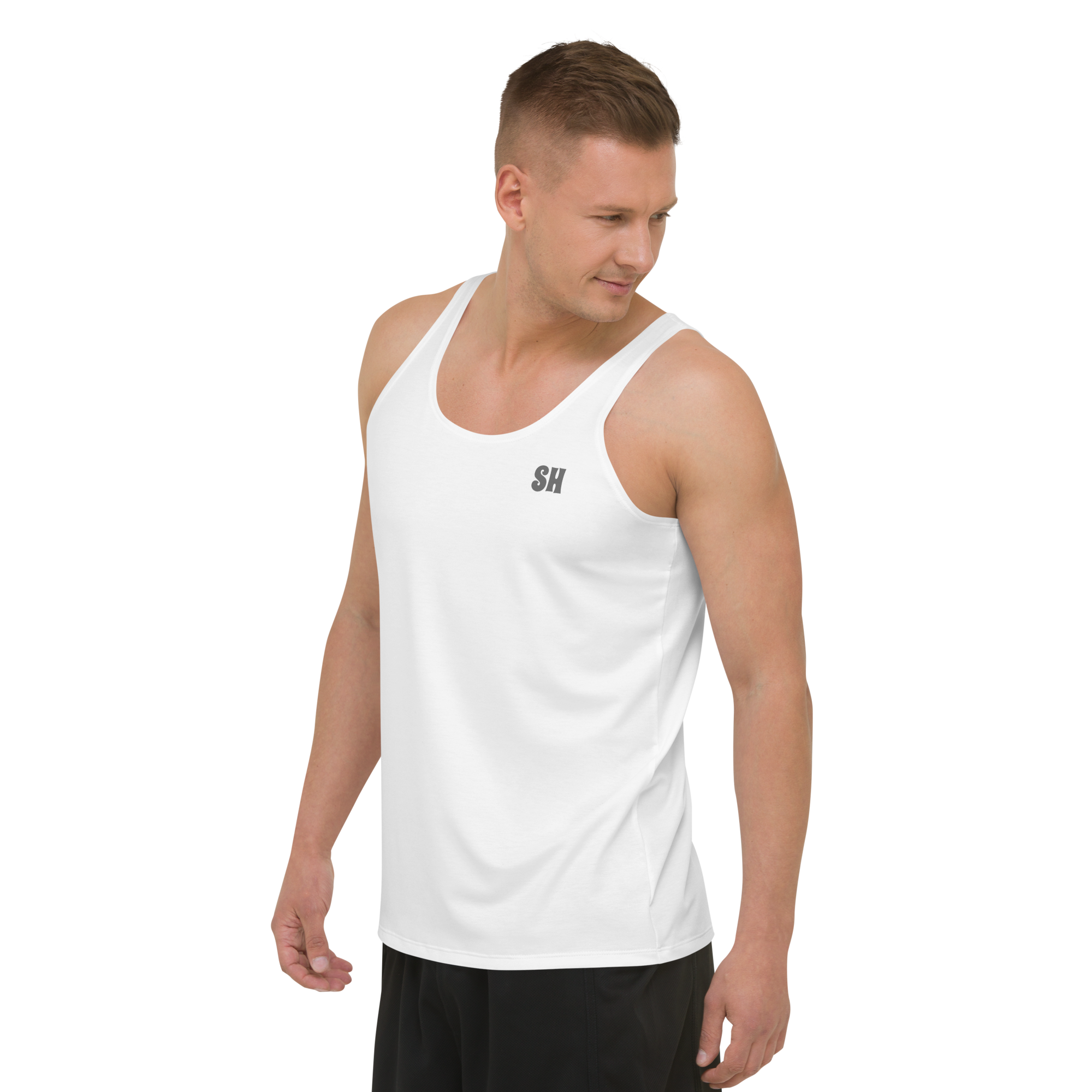 Mens Tank Top - Seashell White