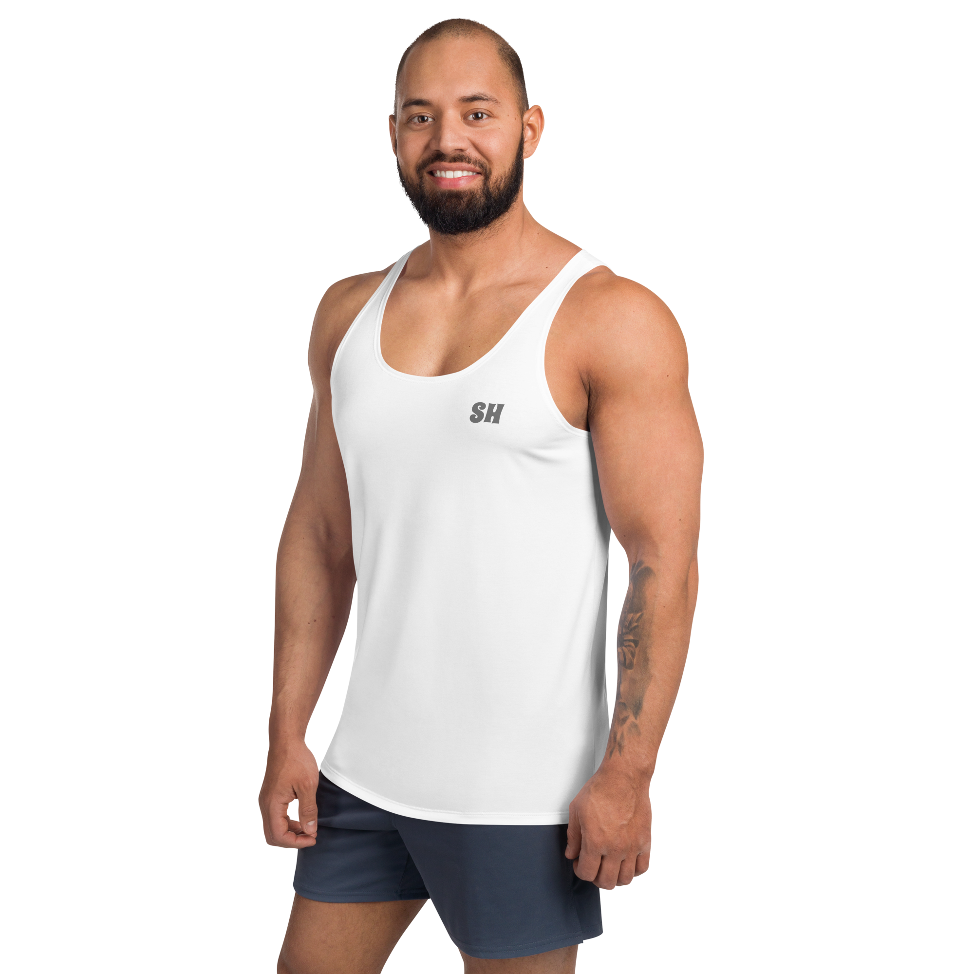 Mens Tank Top - Seashell White