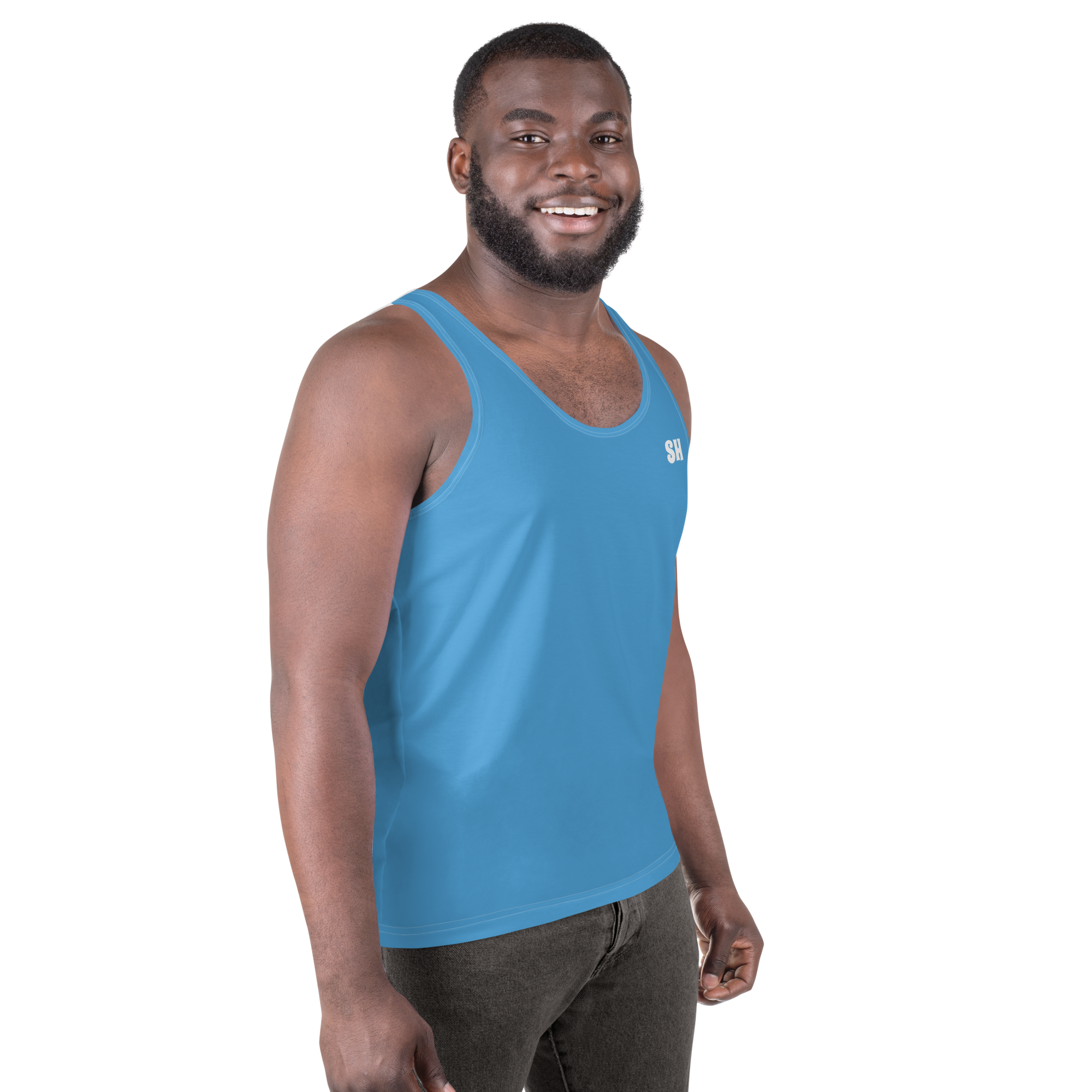 Mens Tank Top - Ocean Blue