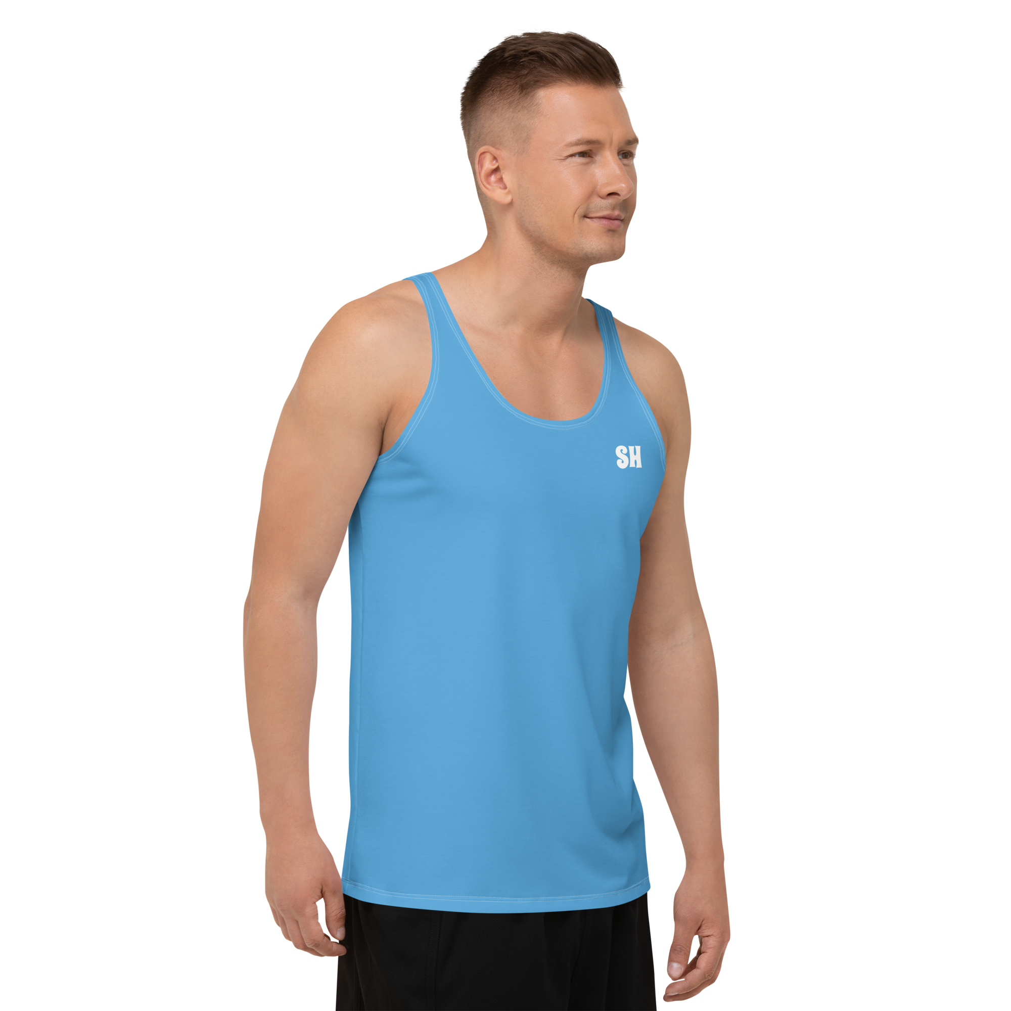 Mens Tank Top - Ocean Blue