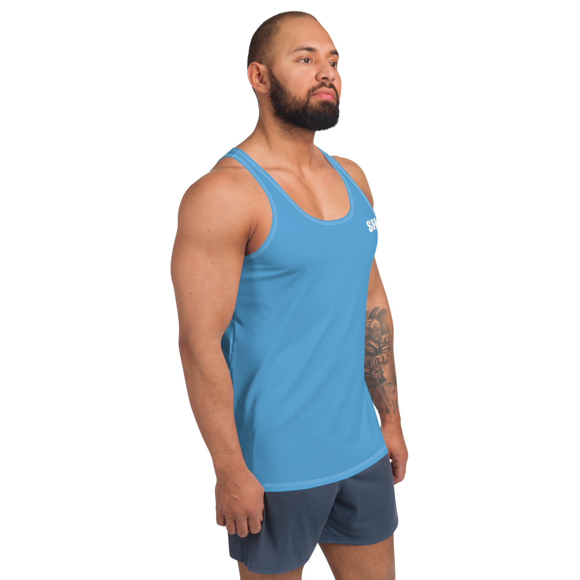 Mens Tank Top - Ocean Blue