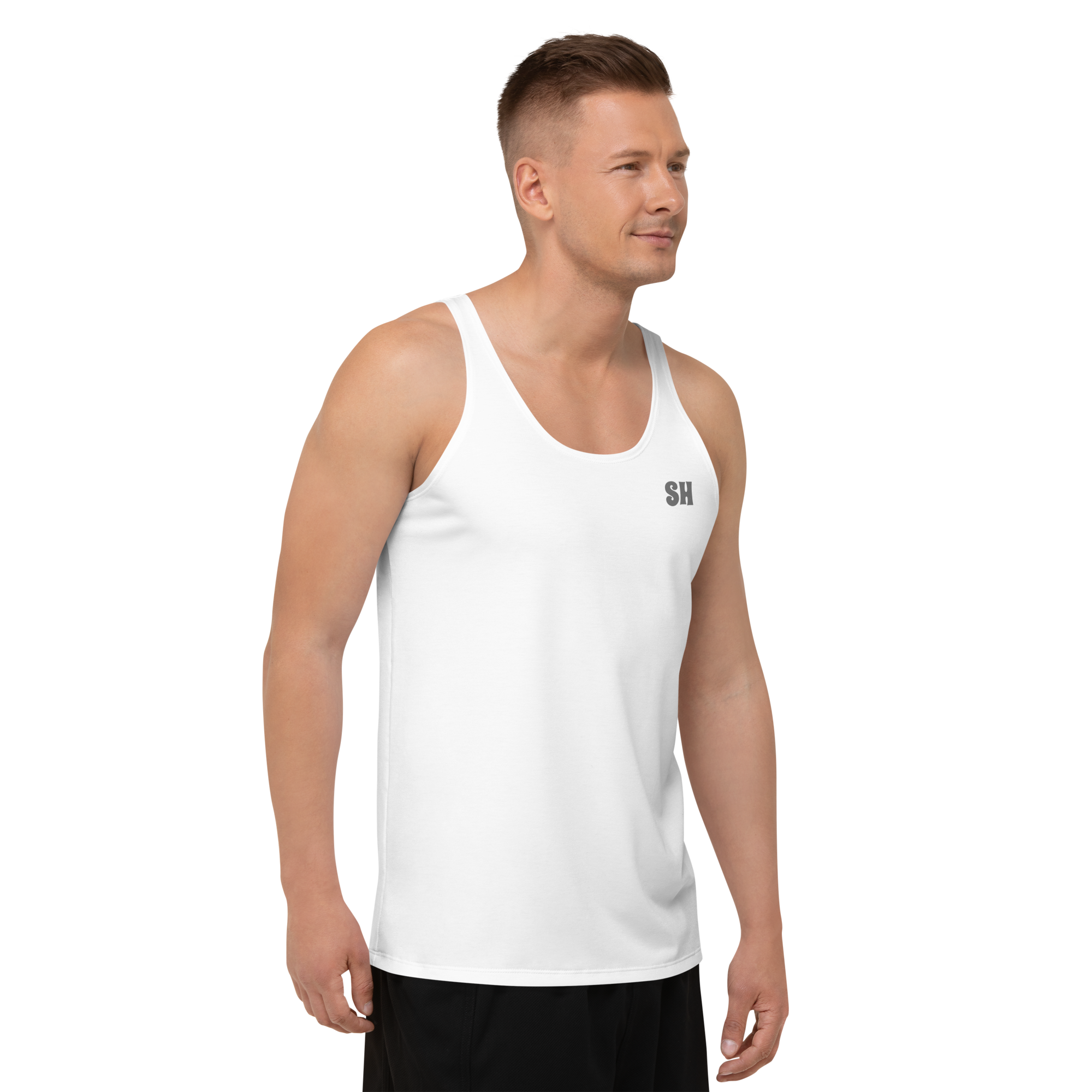 Mens Tank Top - Seashell White