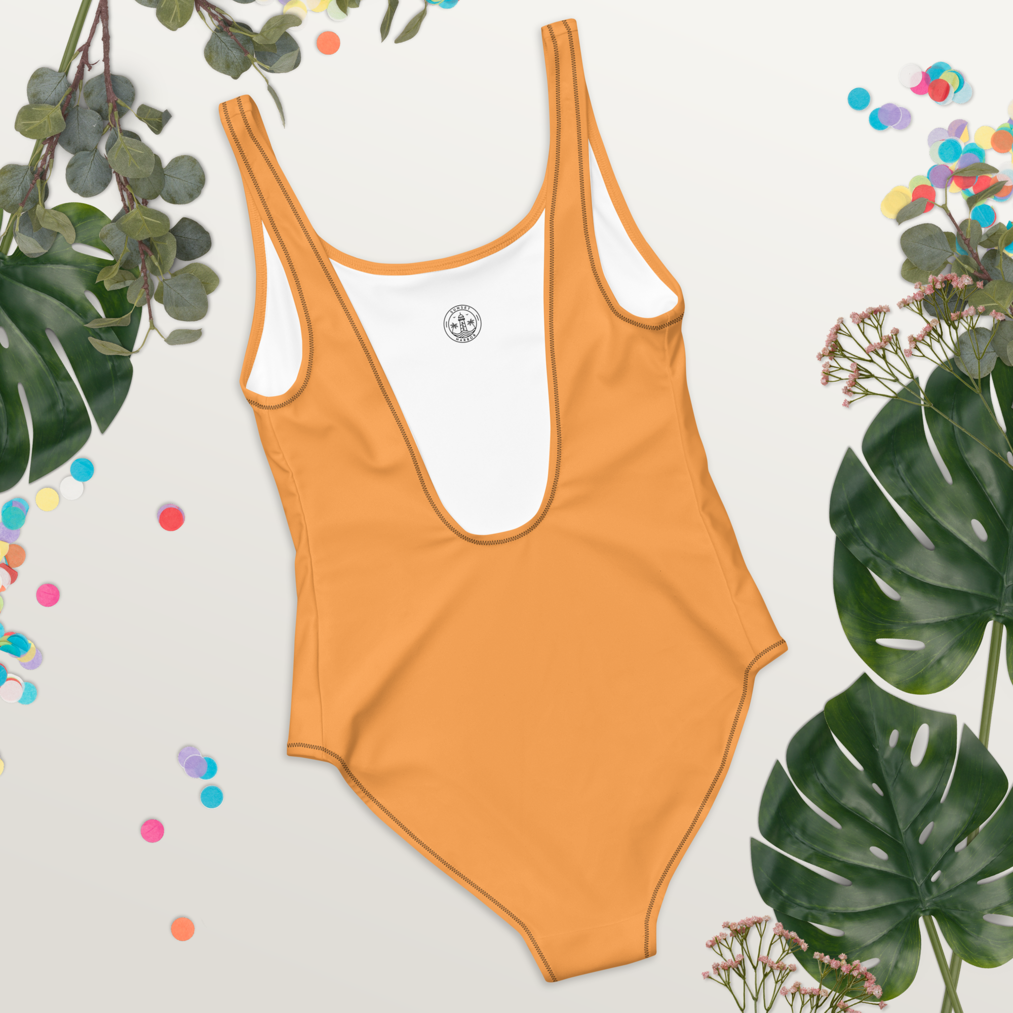 One-Piece Swimsuit - Coastal Orange