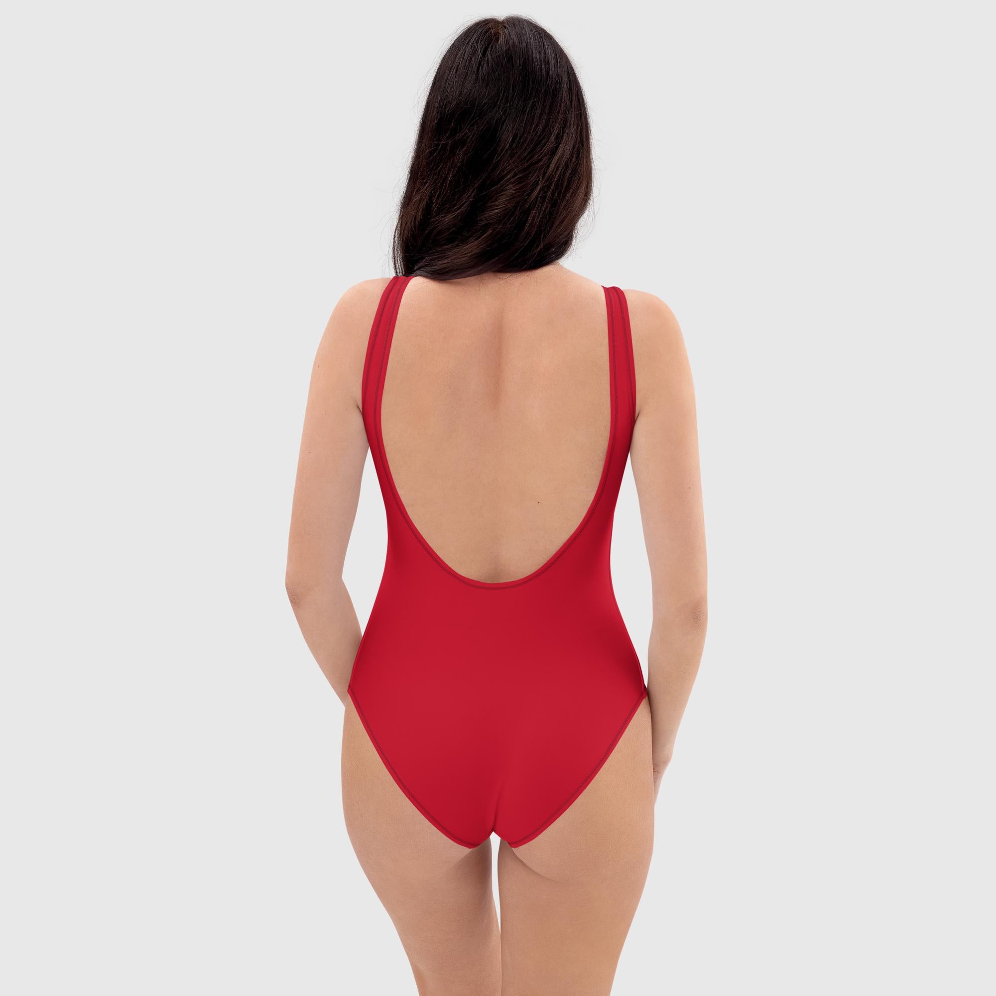 Einteiliger Badeanzug – Rot