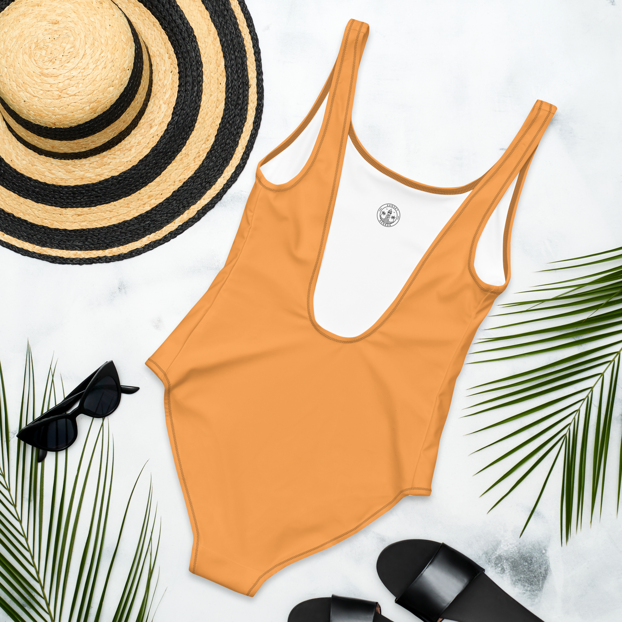 One-Piece Swimsuit - Coastal Orange