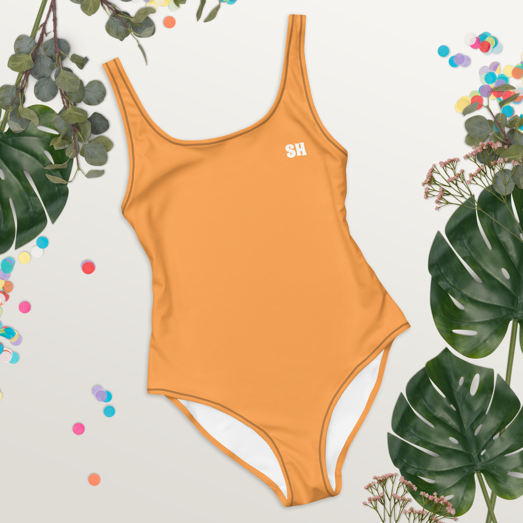 One-Piece Swimsuit - Coastal Orange