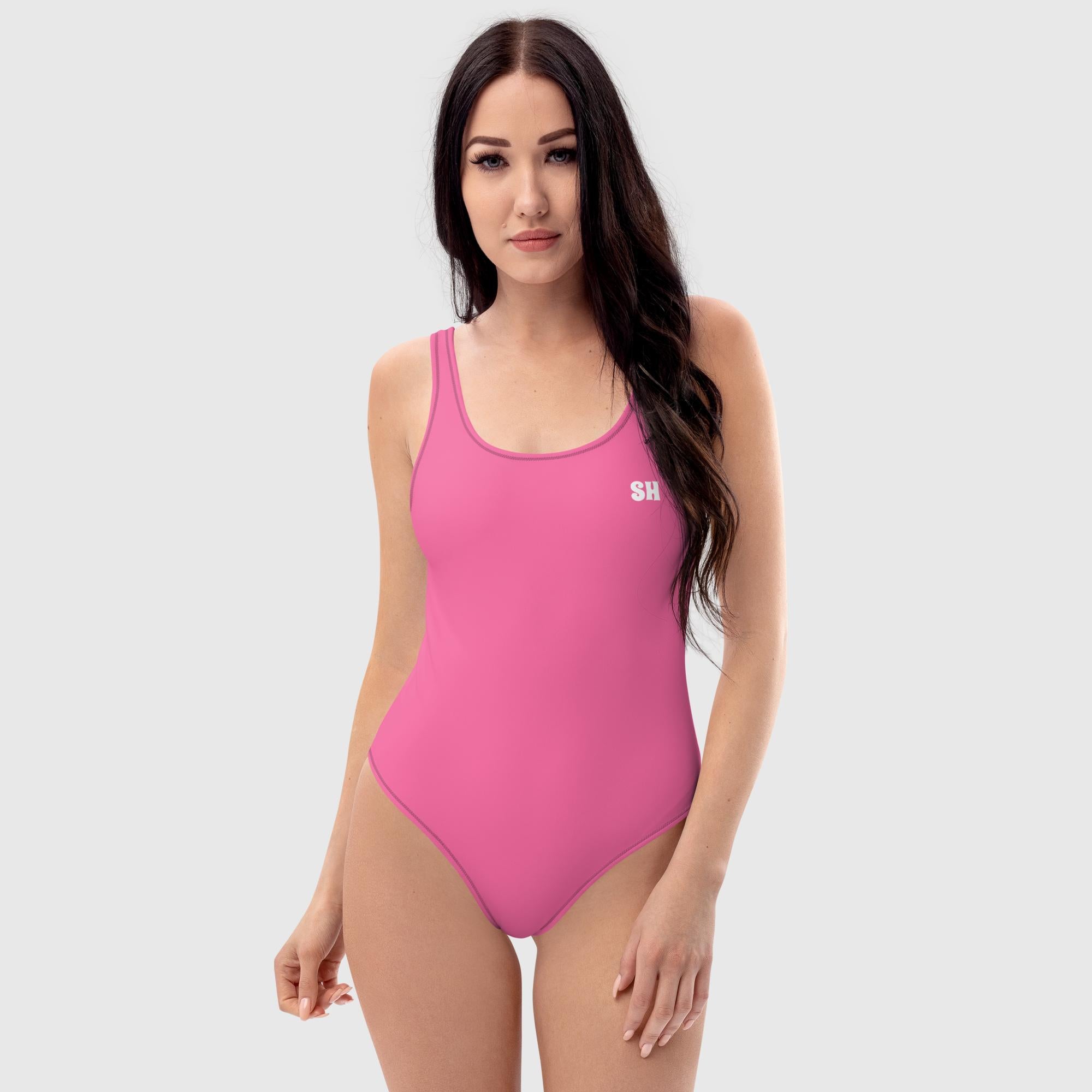 Einteiliger Badeanzug - Pink