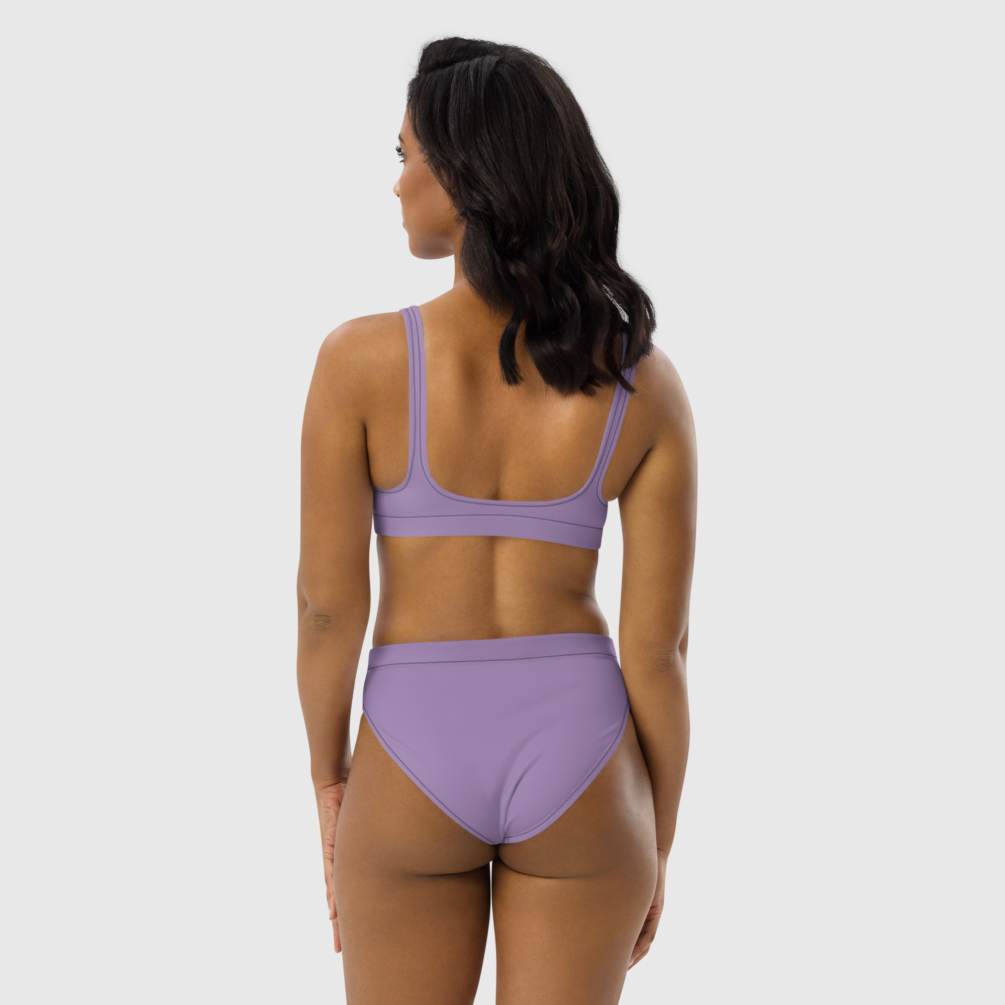 Recycled high-waisted bikini - Violet