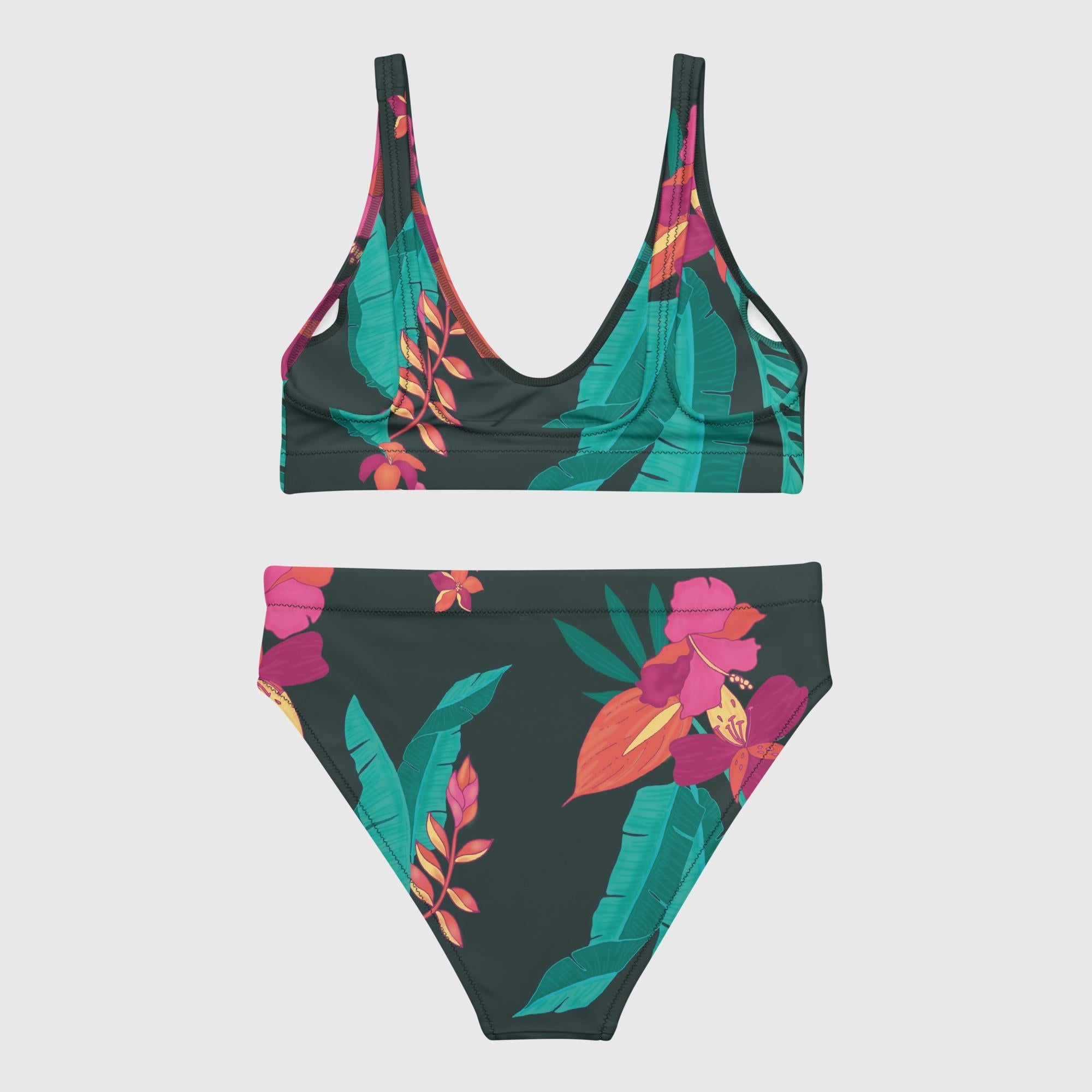 Recycled high-waisted bikini