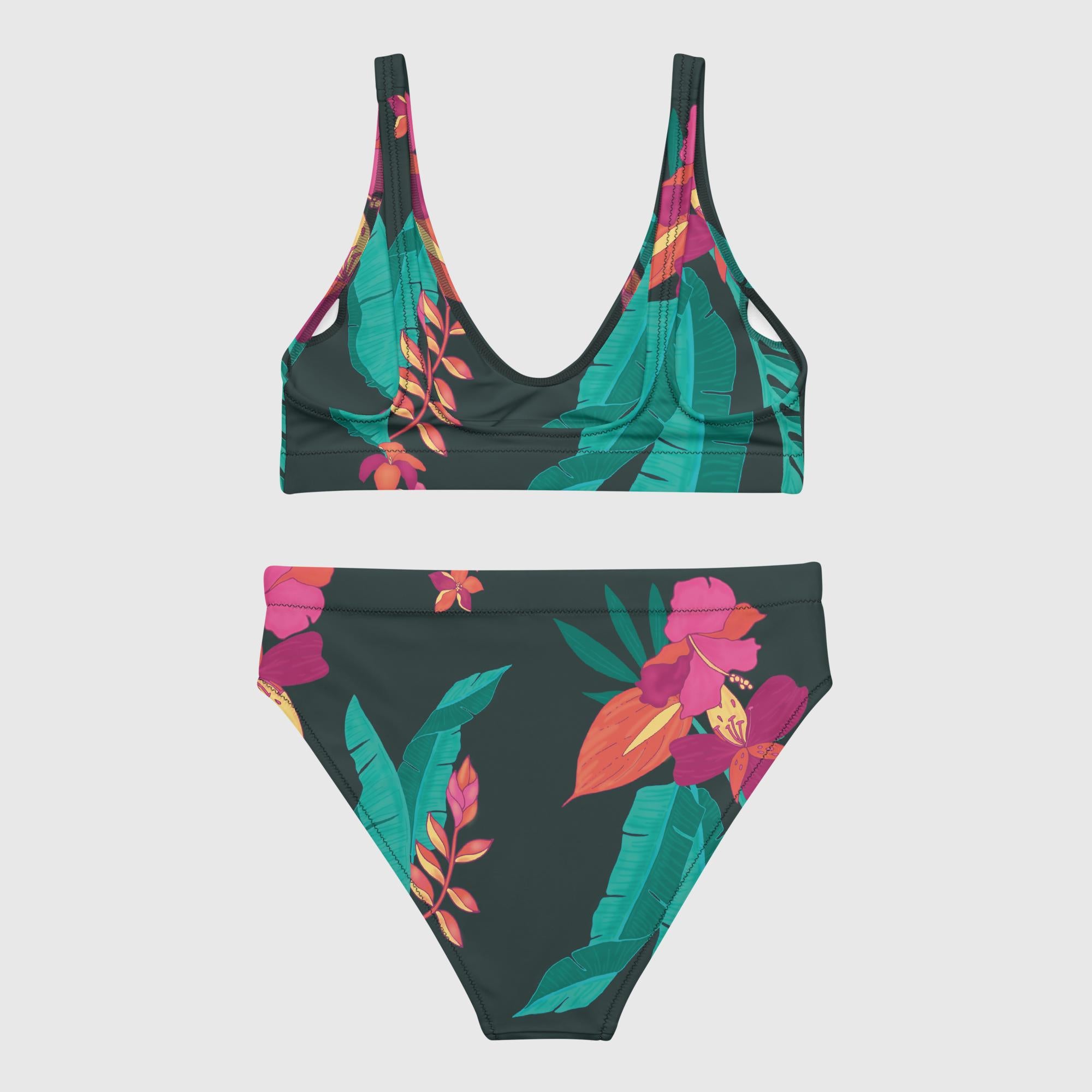 Recycled high-waisted bikini