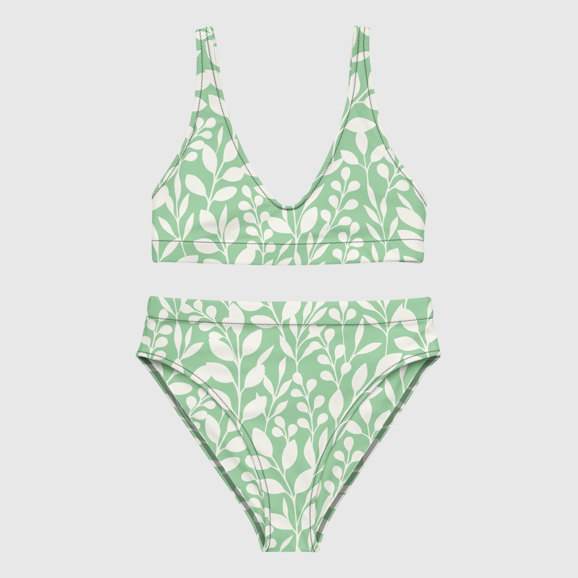 Recycled high-waisted bikini