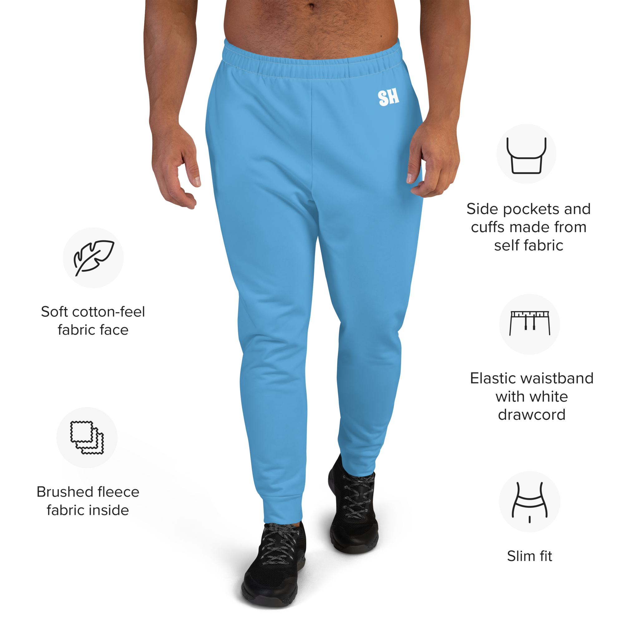 Men's Joggers - Ocean Blue