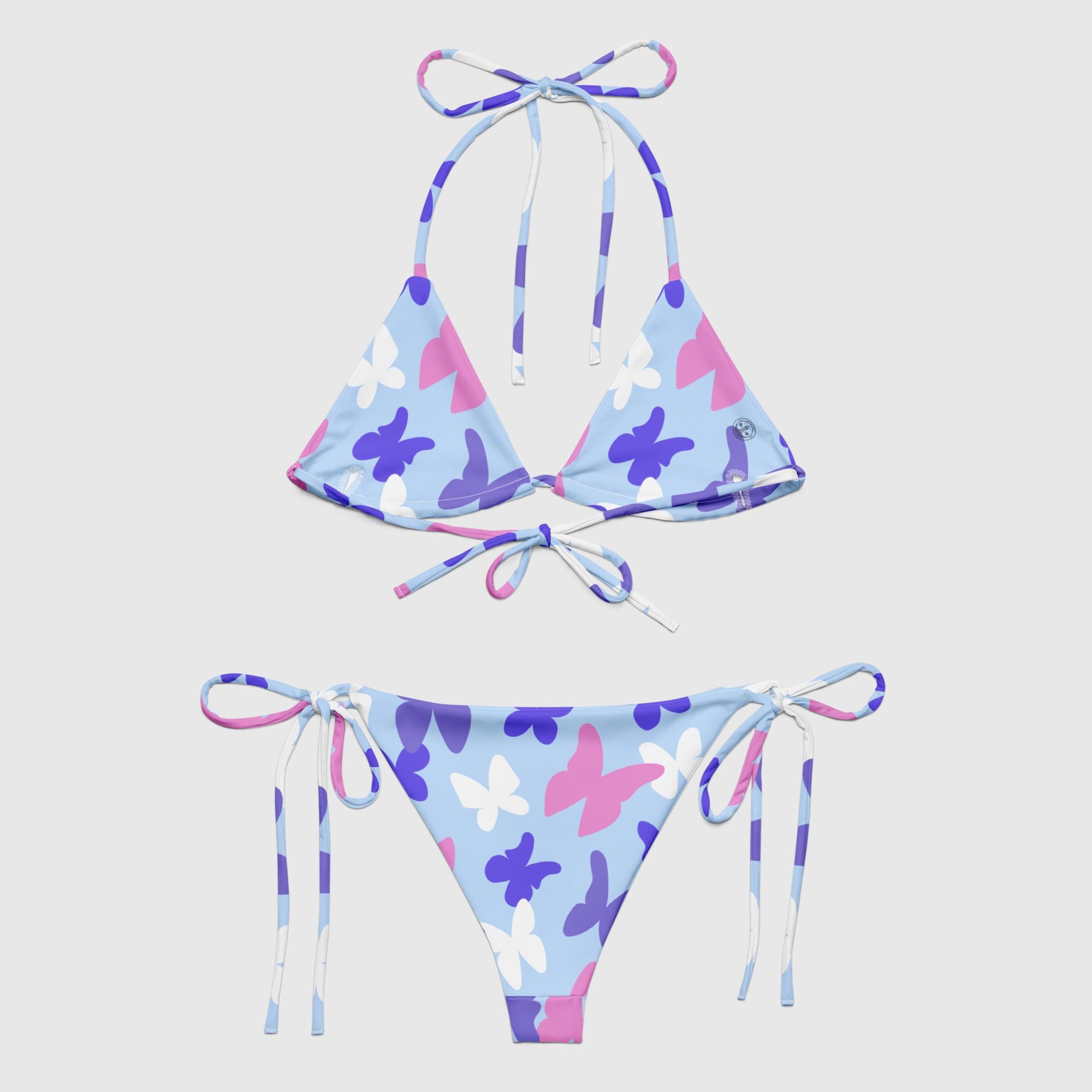 Recycled string bikini - Butterflies