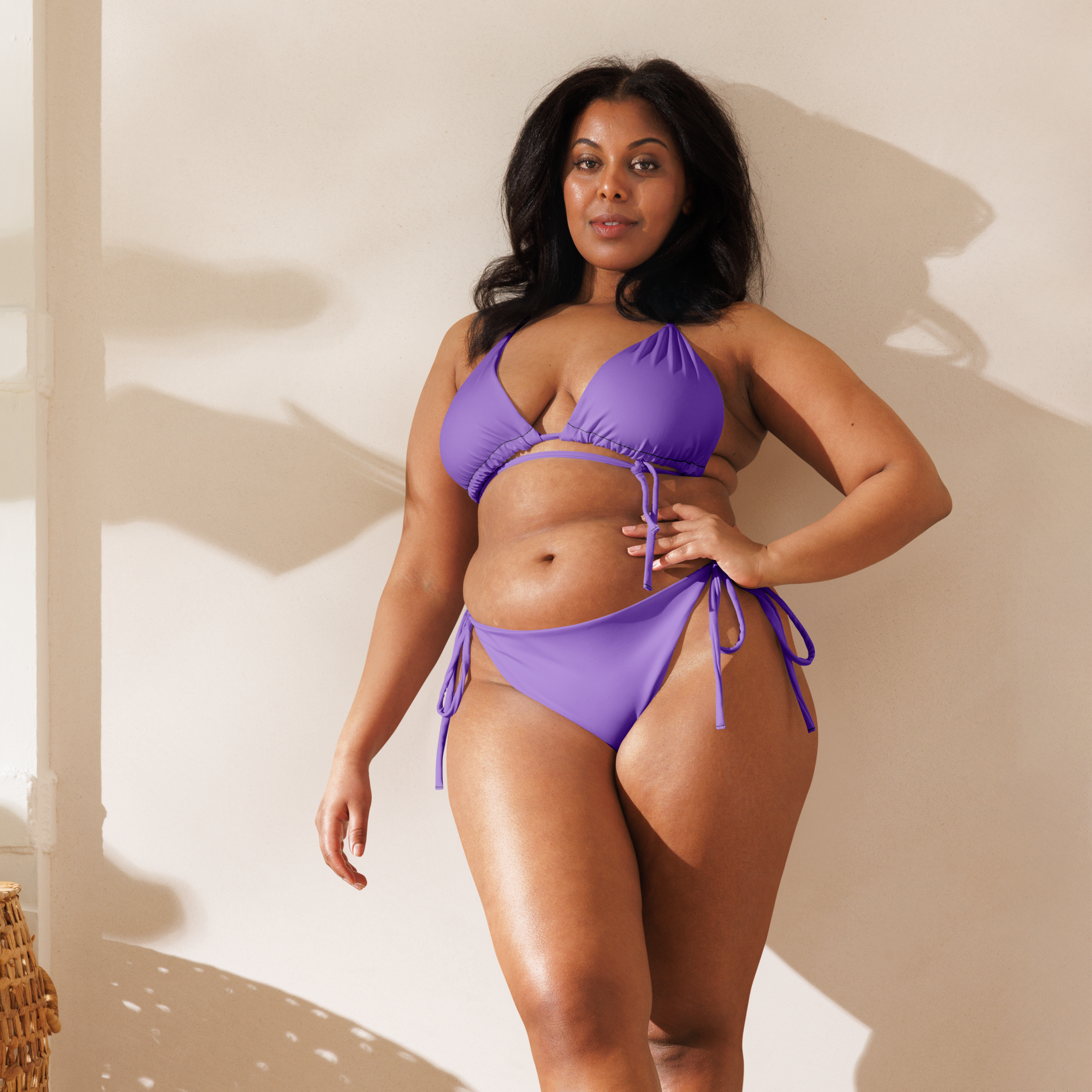 Recycled string bikini - Coastal Purple