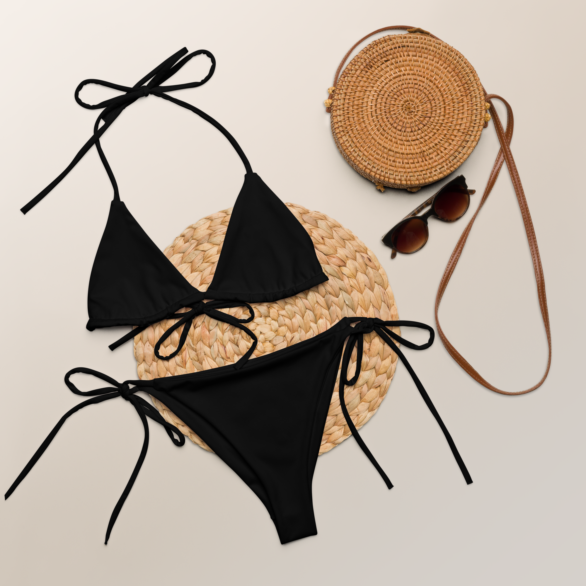 String Bikini - Harbor Black