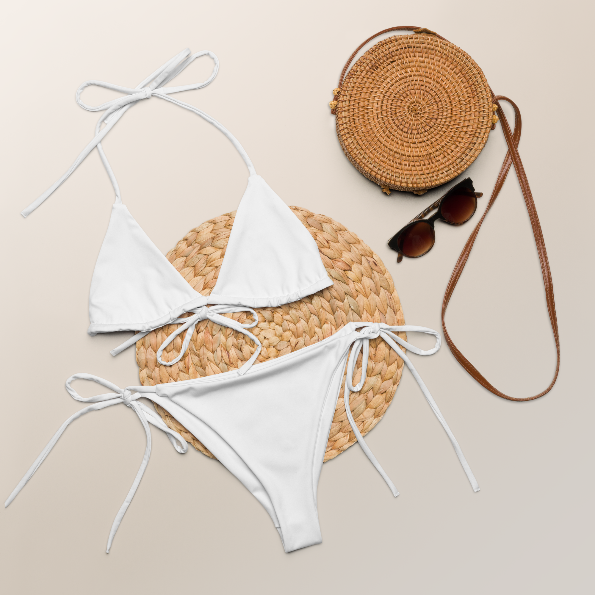 String Bikini - Seashell White