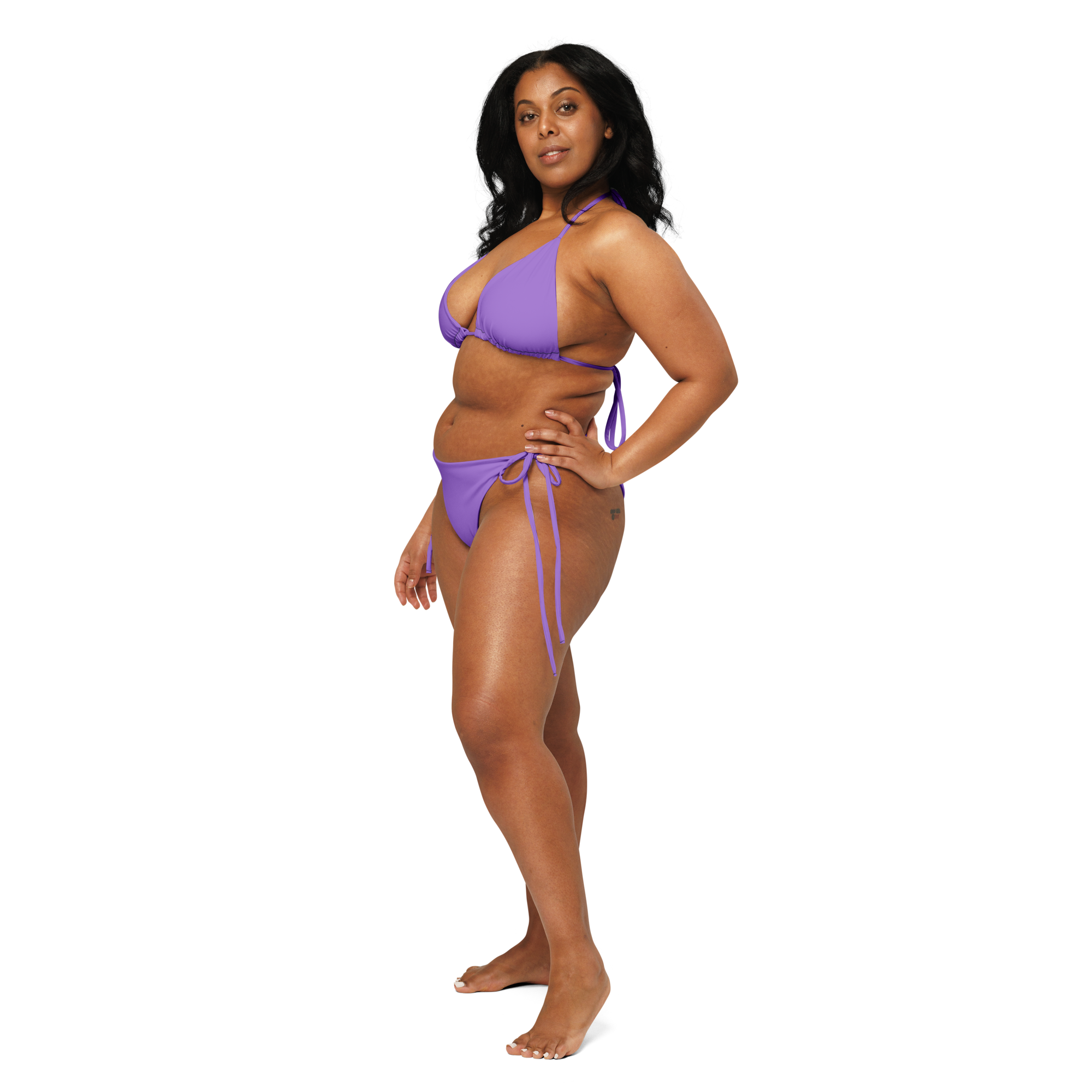 Recycled string bikini - Coastal Purple