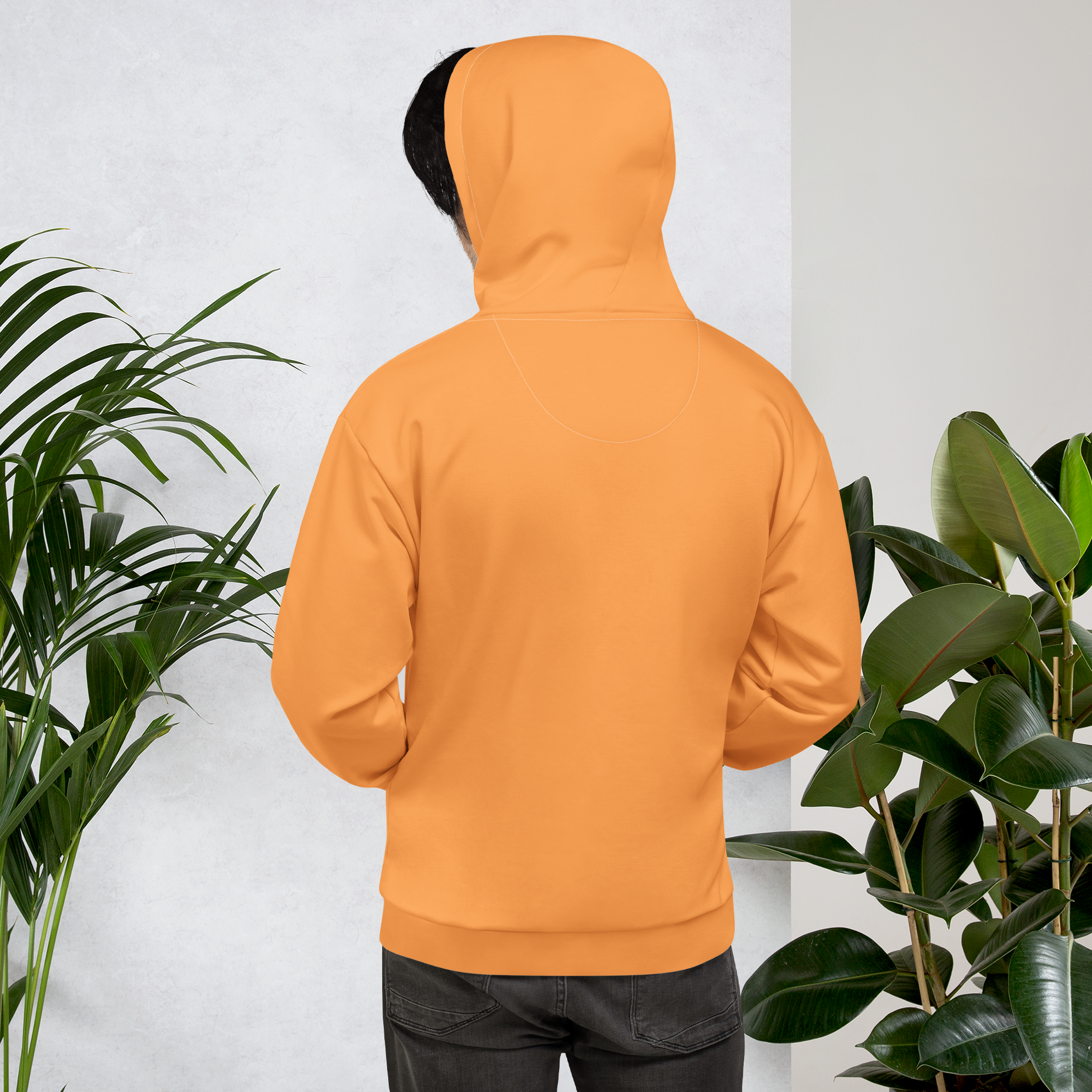 Mens Hoodie - Coastal Orange