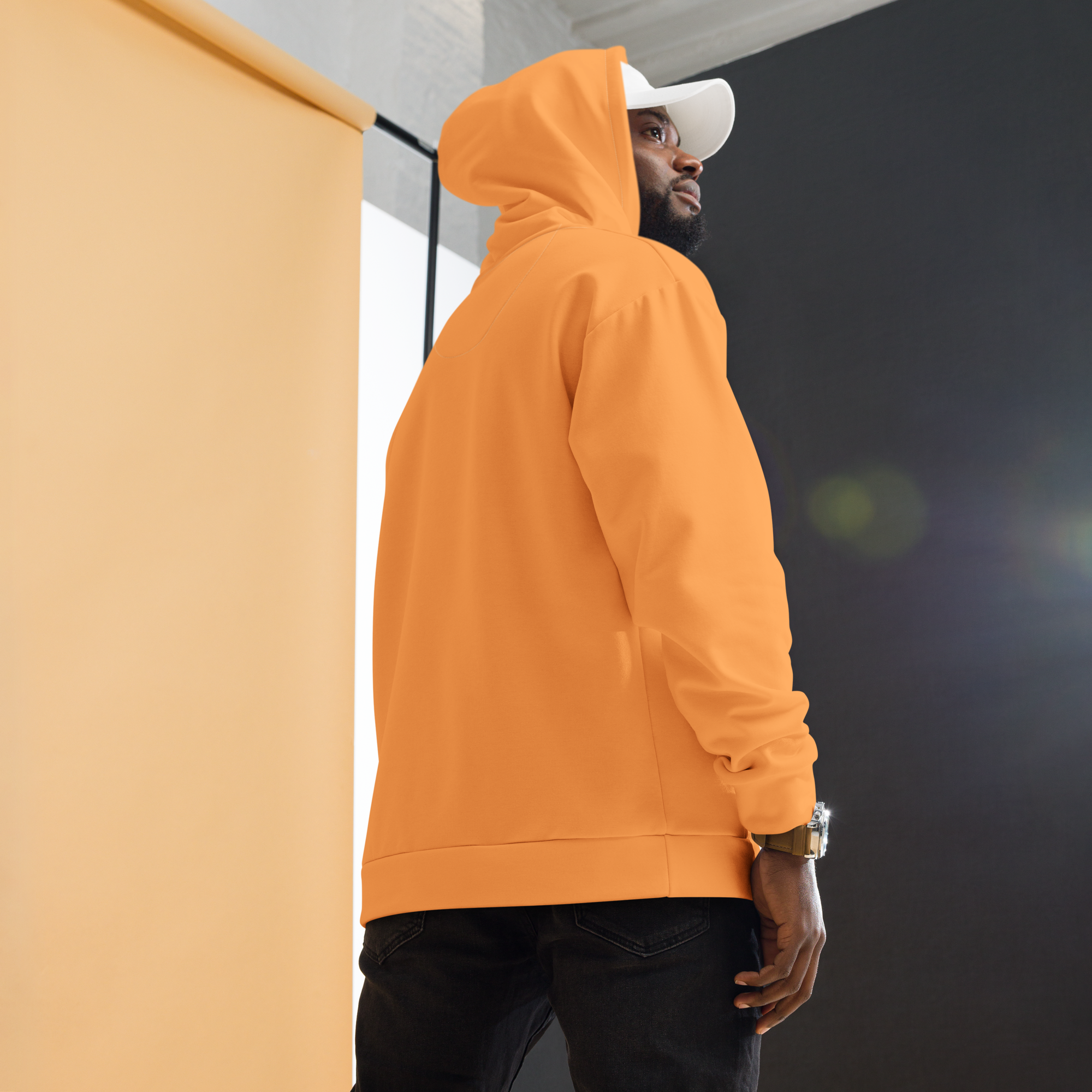 Mens Hoodie - Coastal Orange