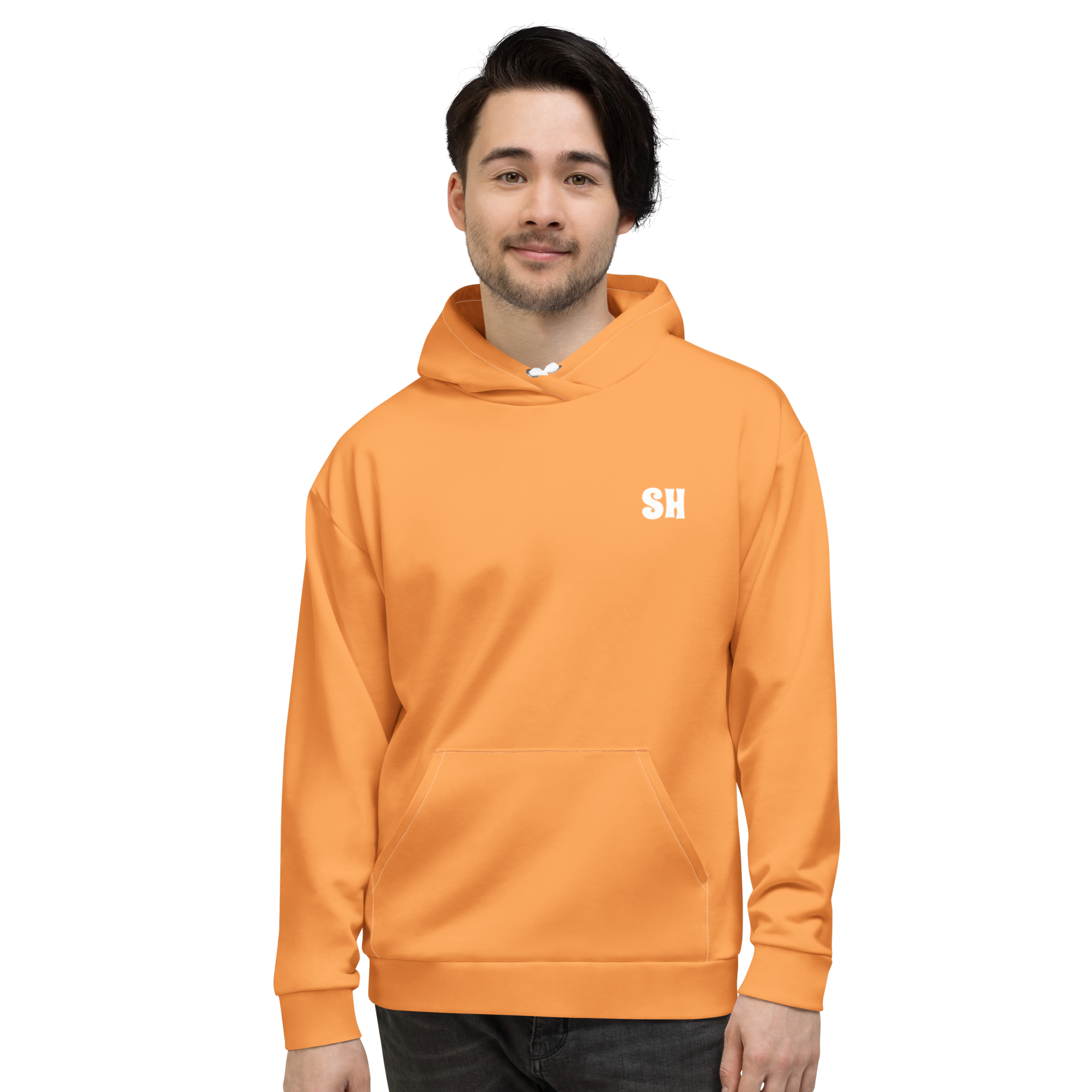 Mens Hoodie - Coastal Orange