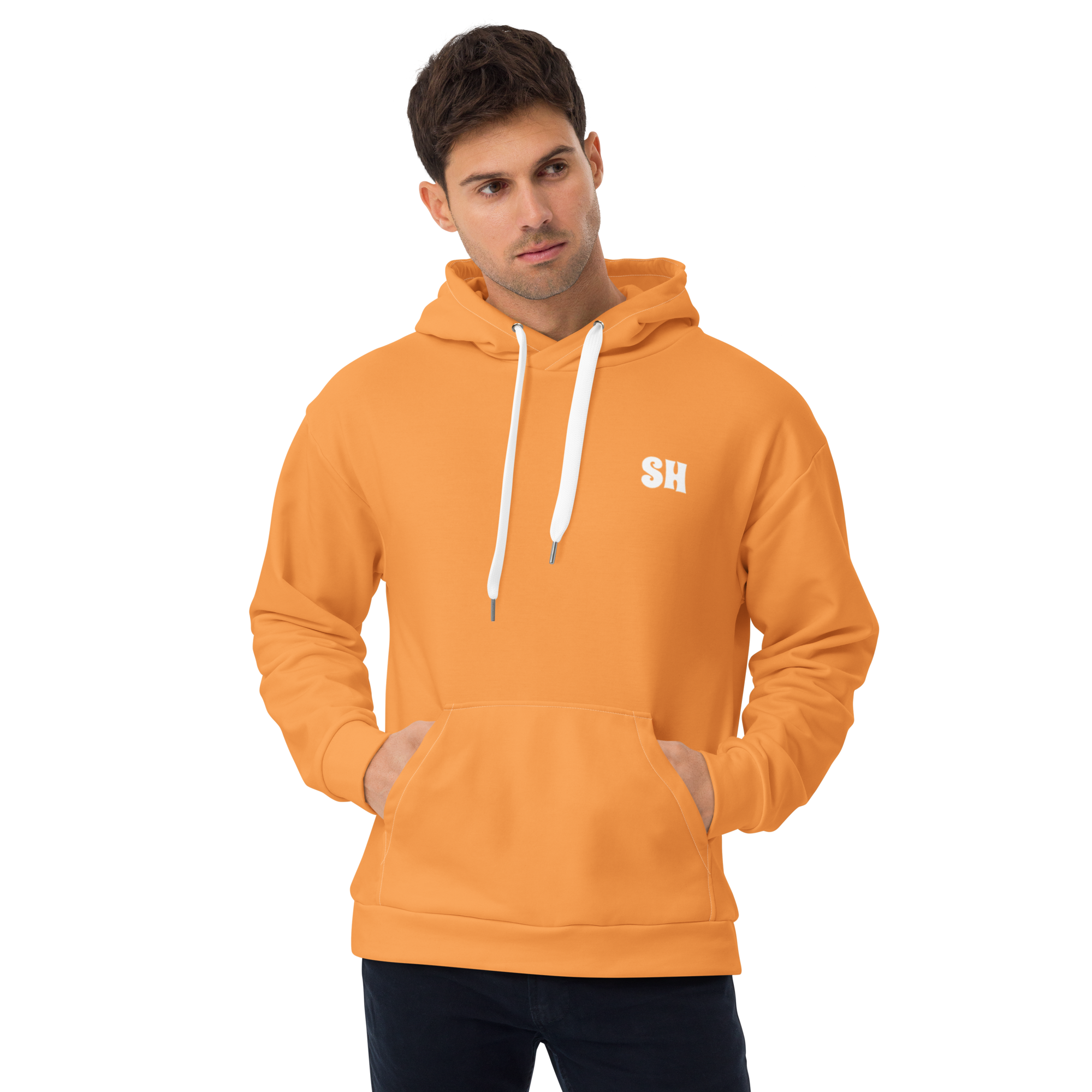 Mens Hoodie - Coastal Orange