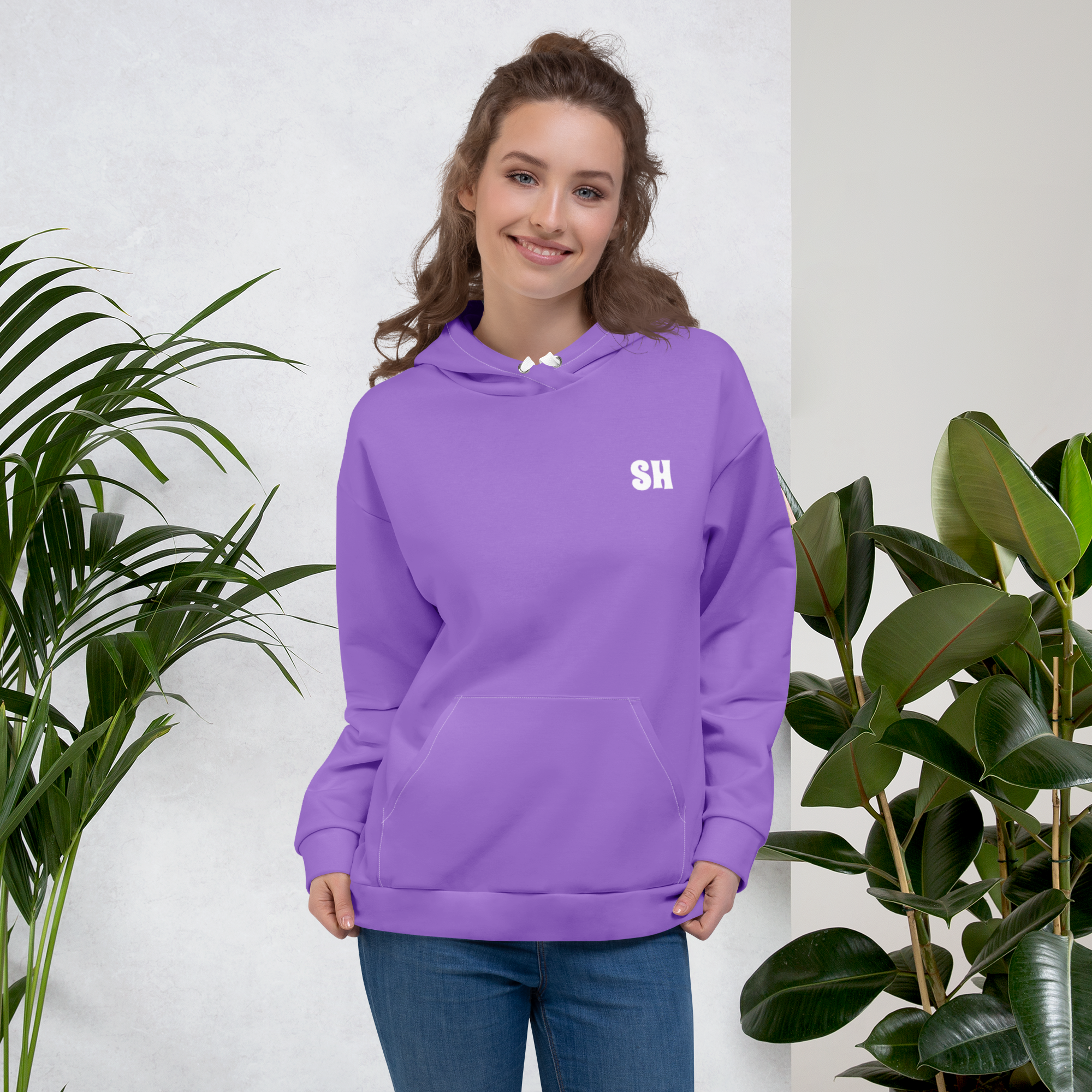 Unisex Kapuzenpullover - Küstenlila