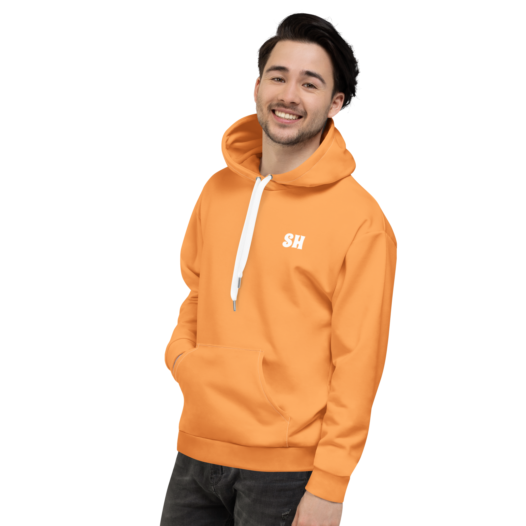 Mens Hoodie - Coastal Orange