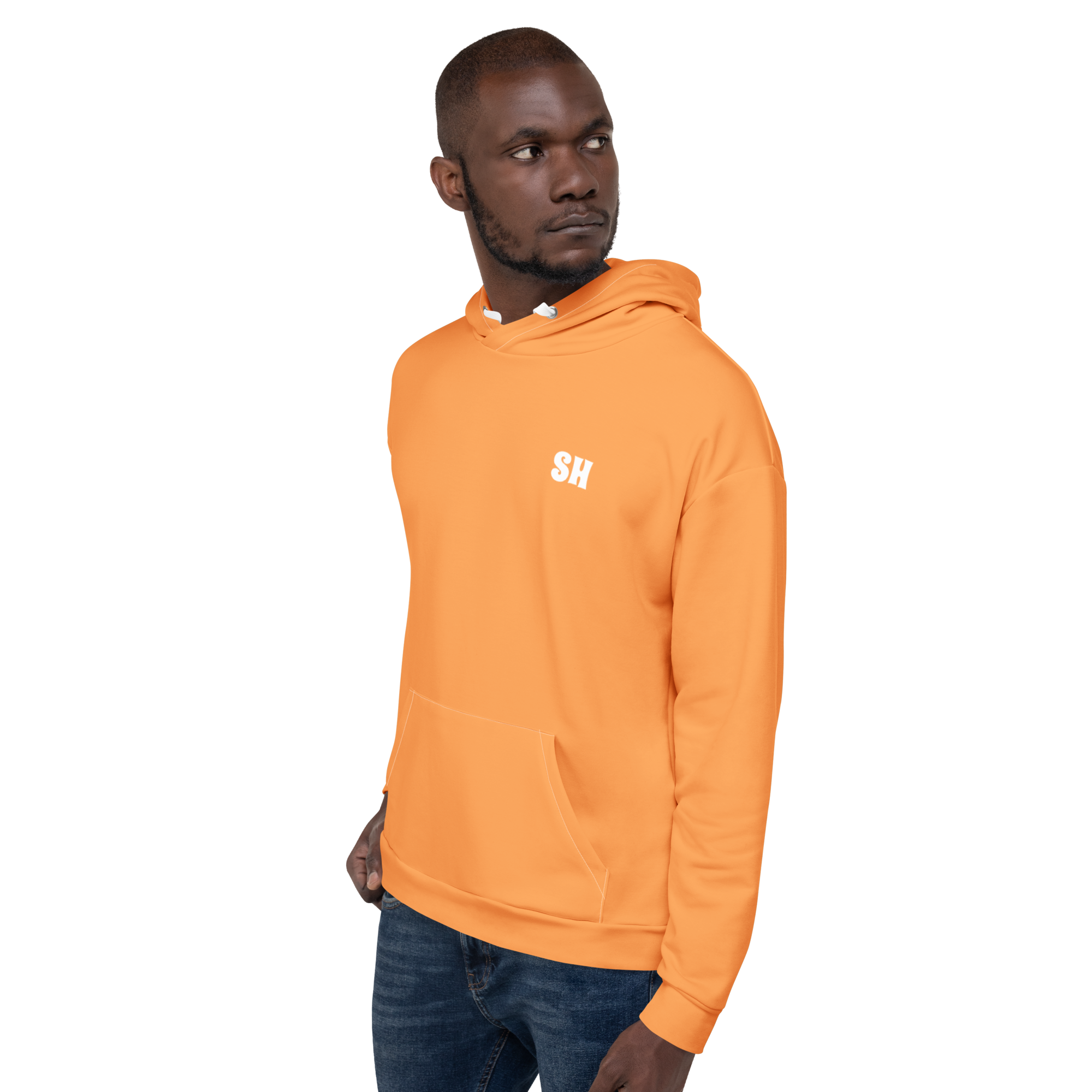 Mens Hoodie - Coastal Orange