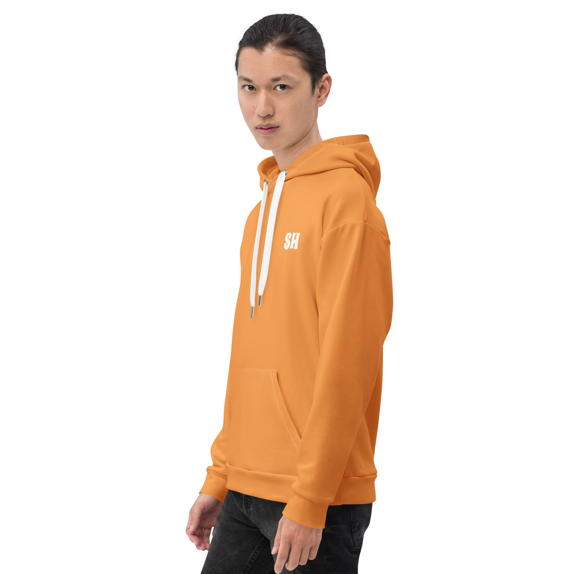 Mens Hoodie - Coastal Orange