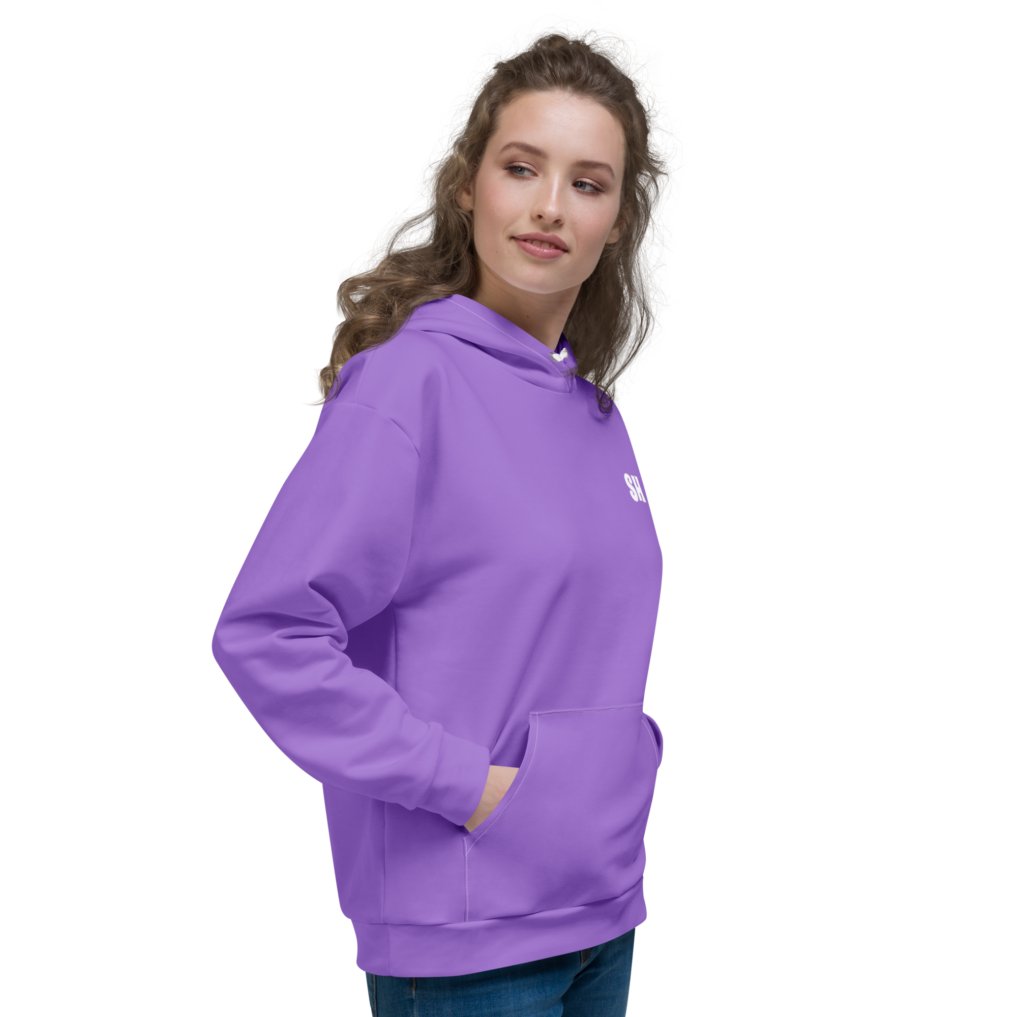 Unisex Kapuzenpullover - Küstenlila