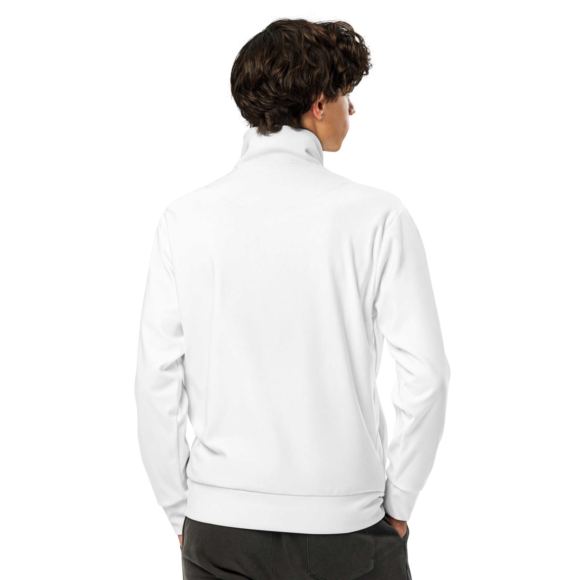 Mens track jacket - Seashell White