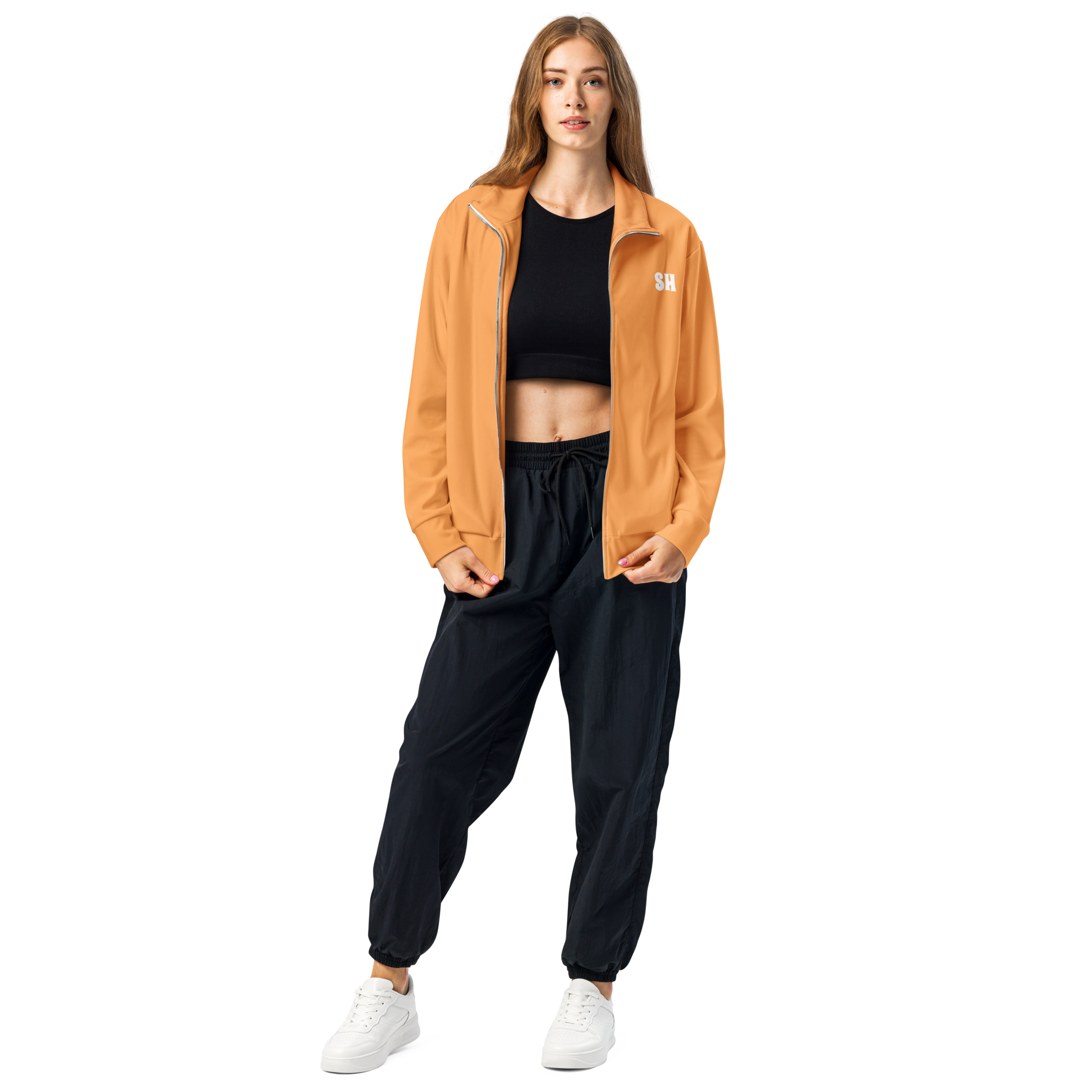 Womens track jacket - Coastal Orange