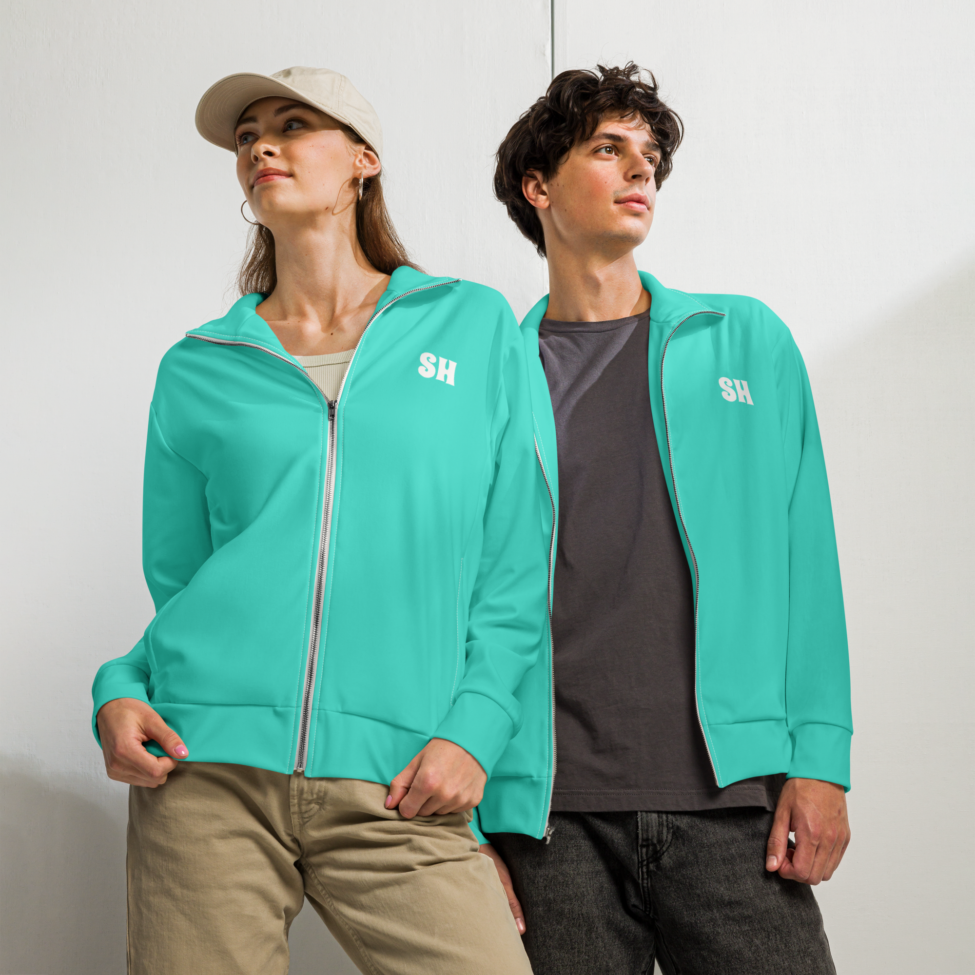 Womens track jacket - Lagoon Turquoise