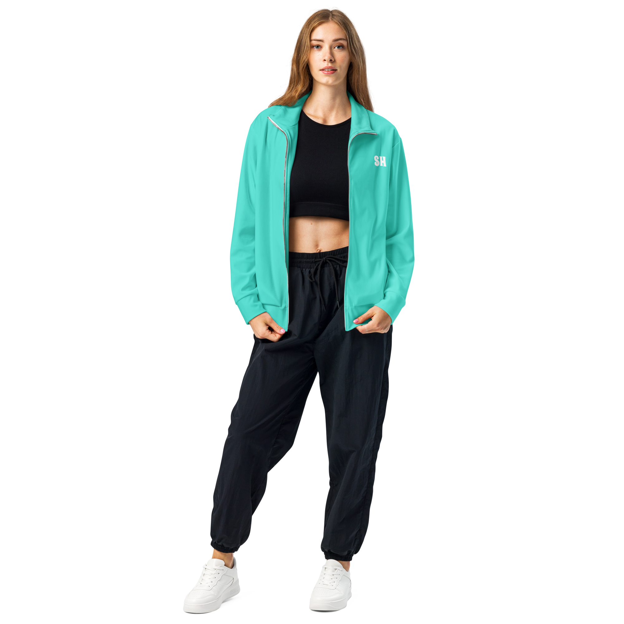 Womens track jacket - Lagoon Turquoise