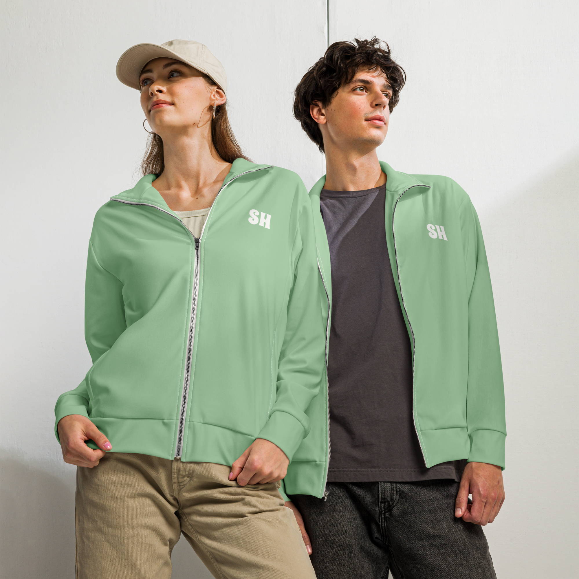 Womens track jacket - Palm Green