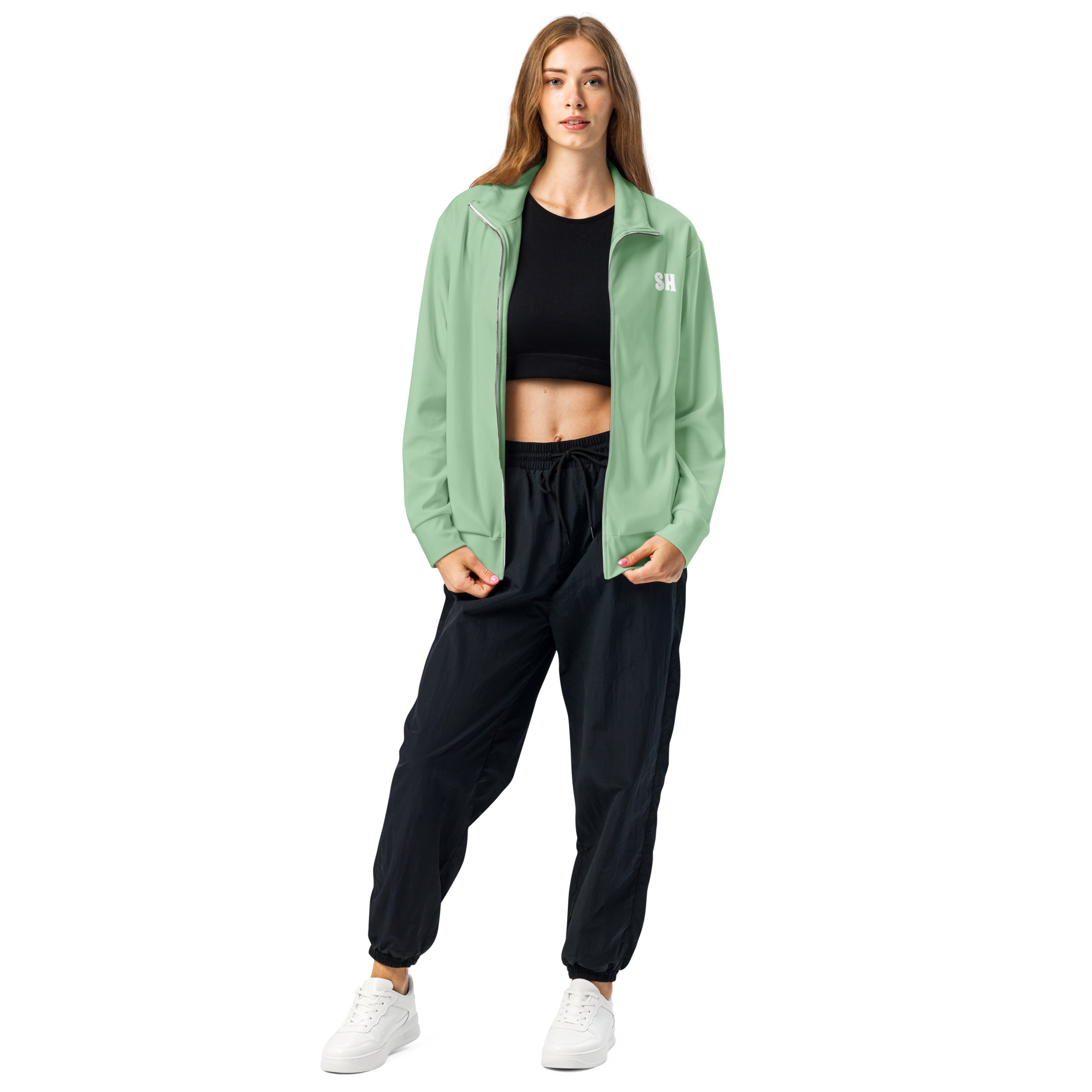 Womens track jacket - Palm Green