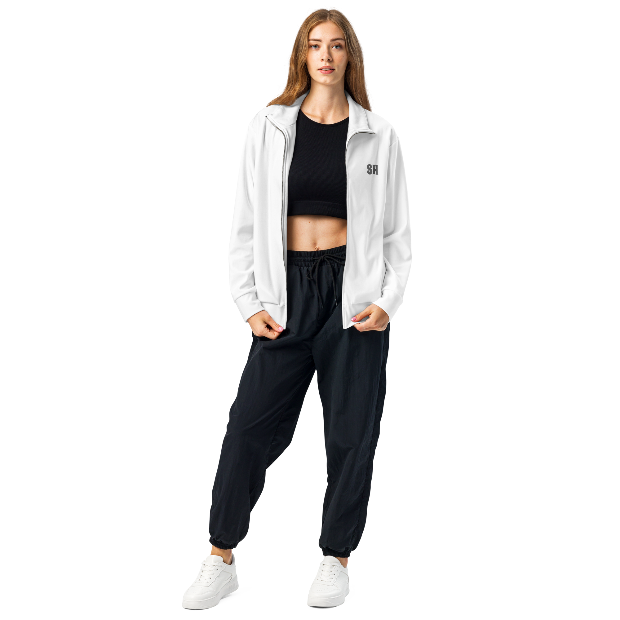 Womens track jacket - Seashell White