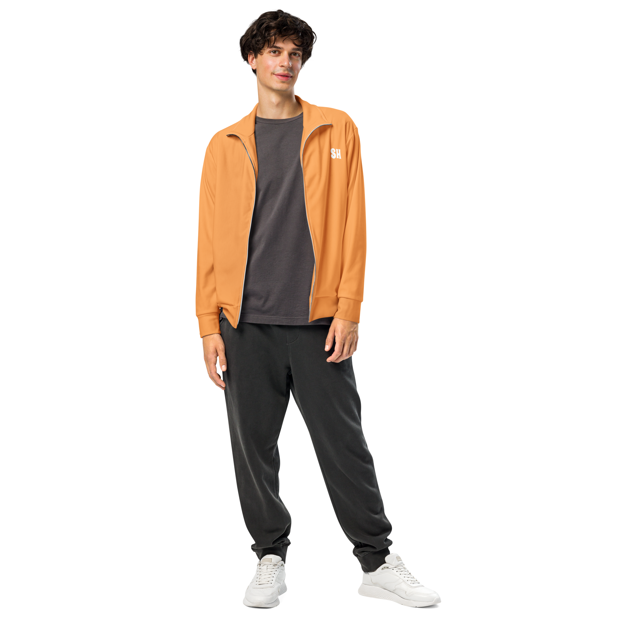 Mens track jacket - Coastal Orange