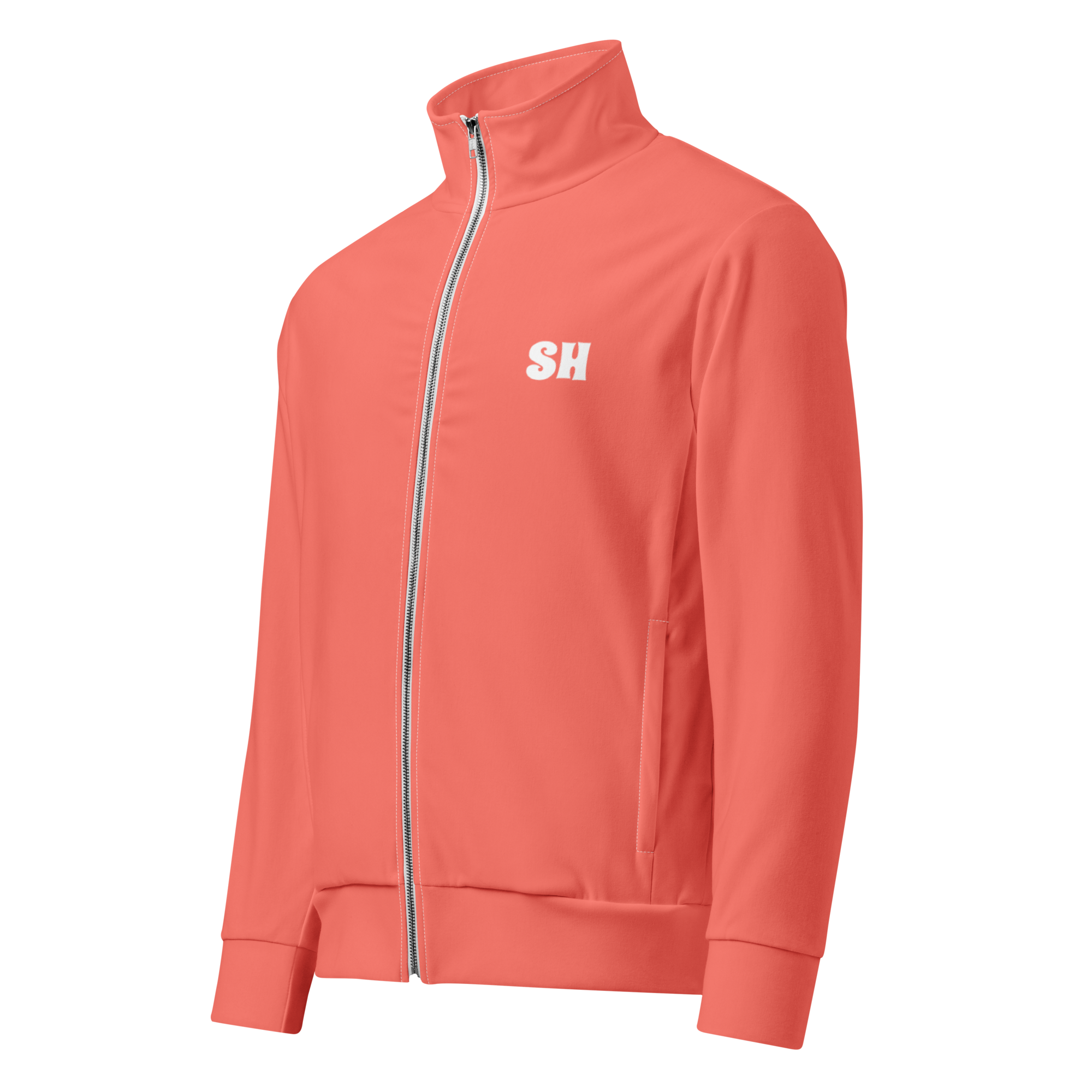 Mens track jacket - Coral Red