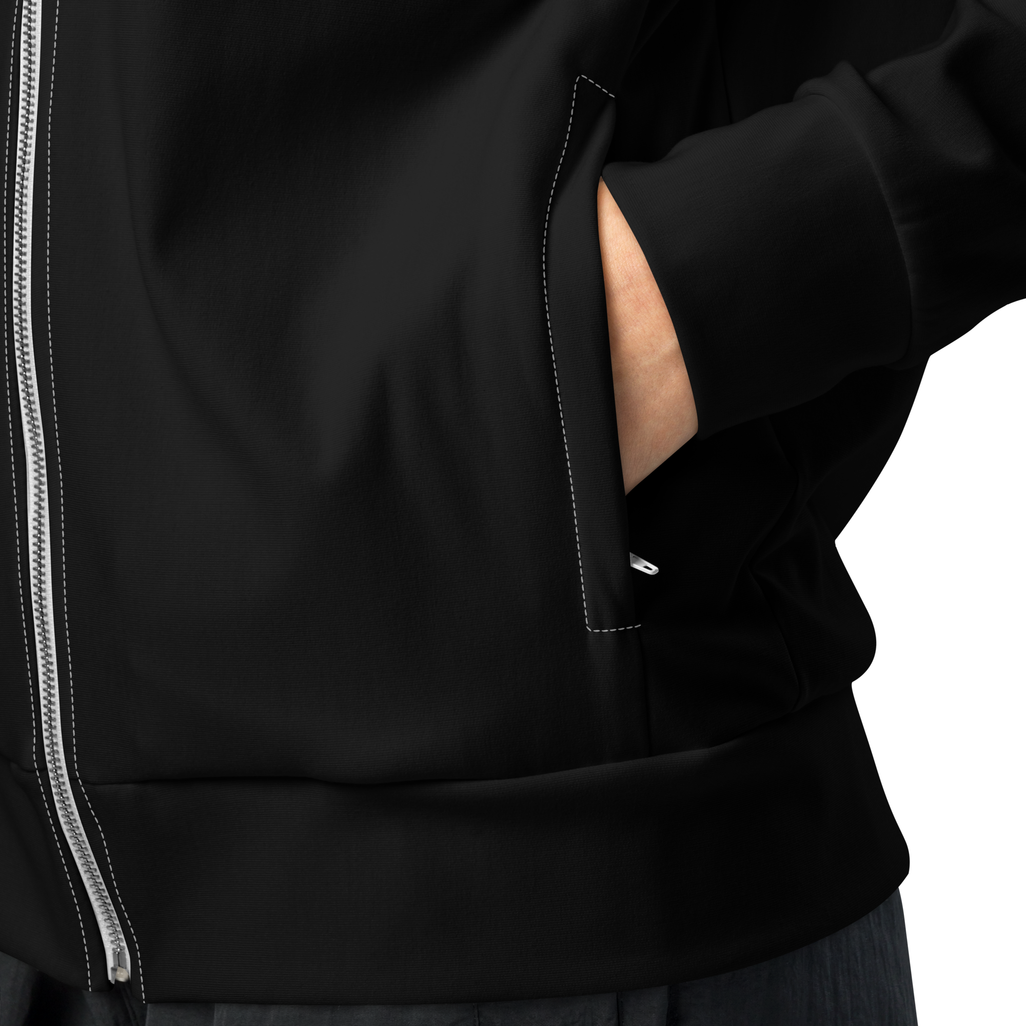 Mens track jacket - Harbor Black