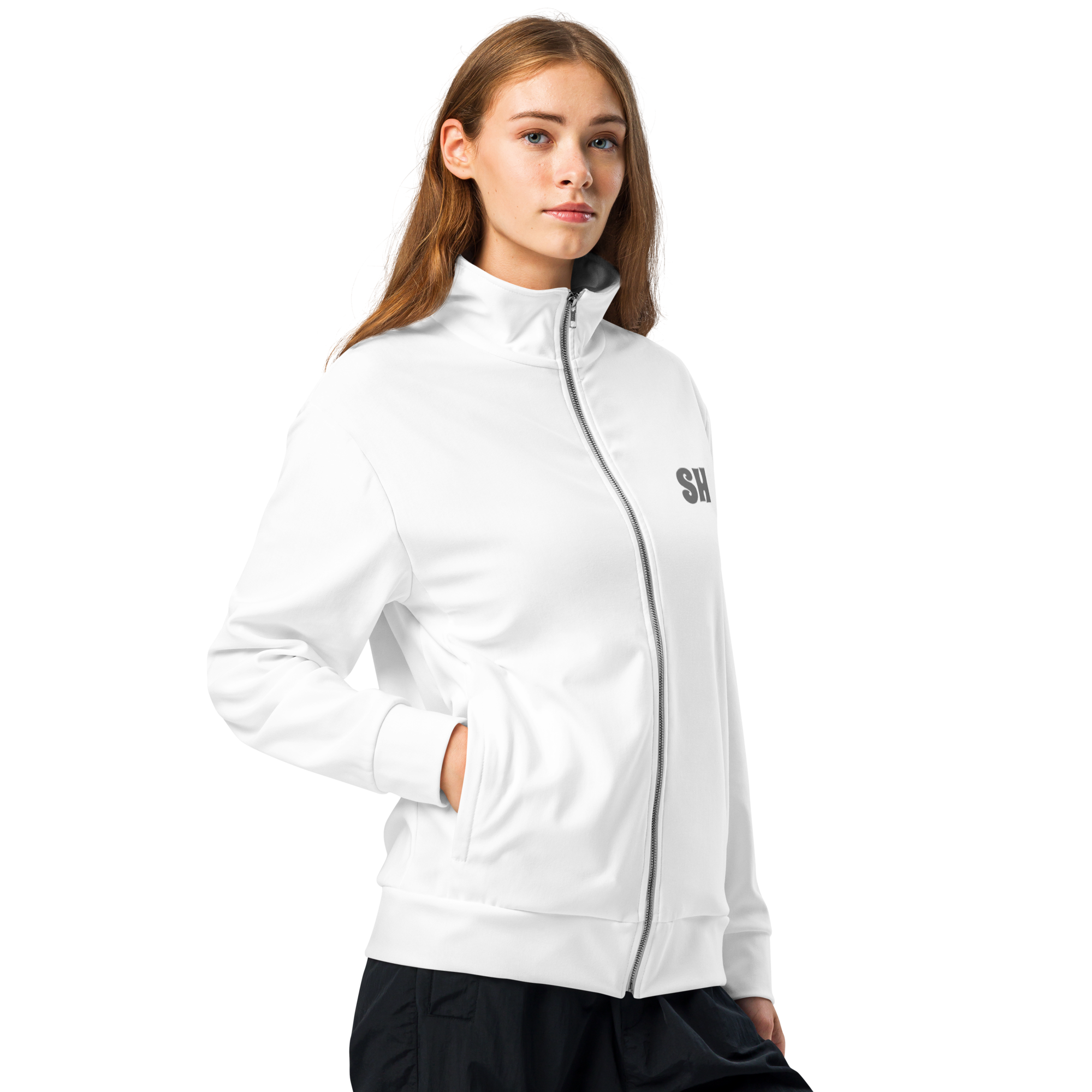 Womens track jacket - Seashell White