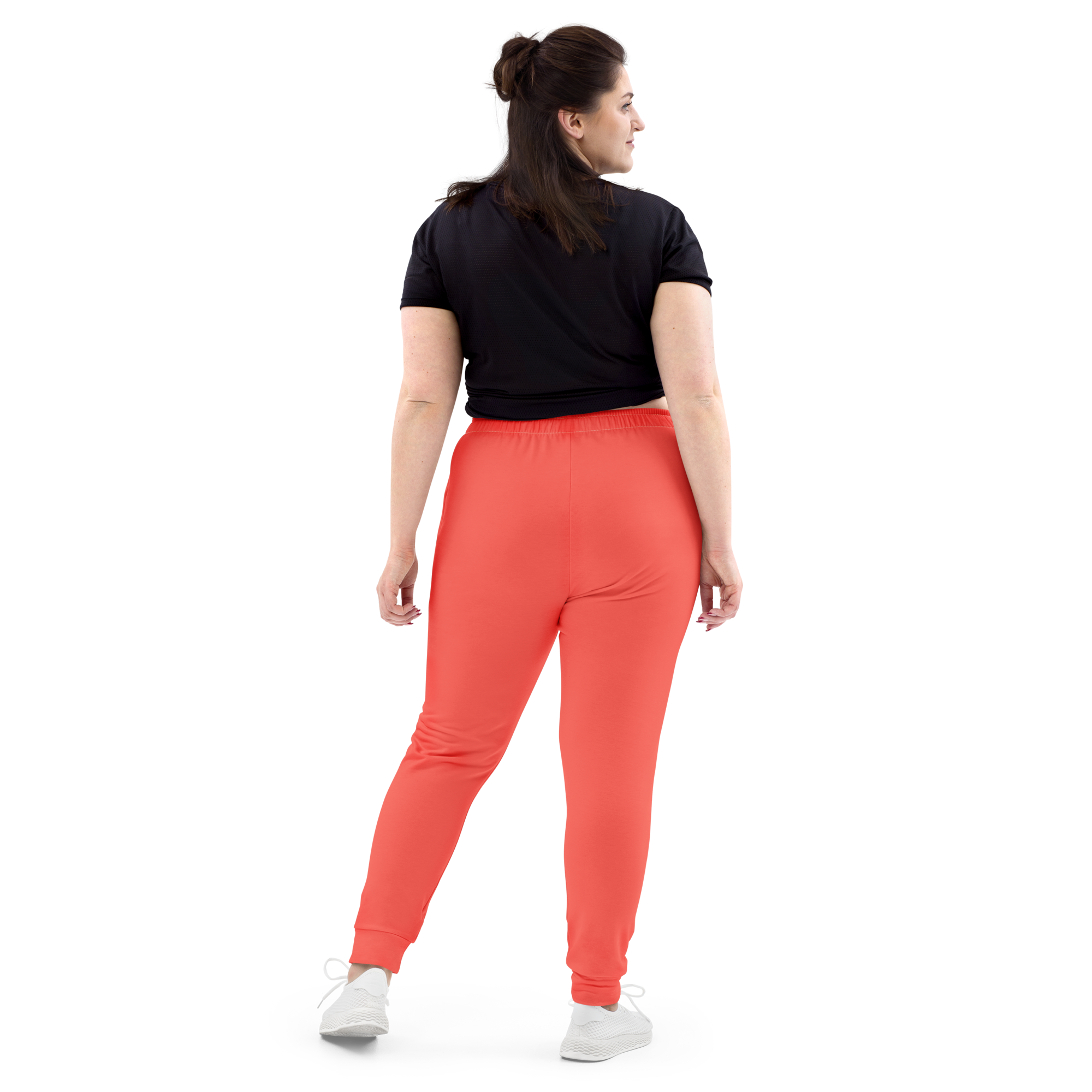 Women's Joggers - Coral Red